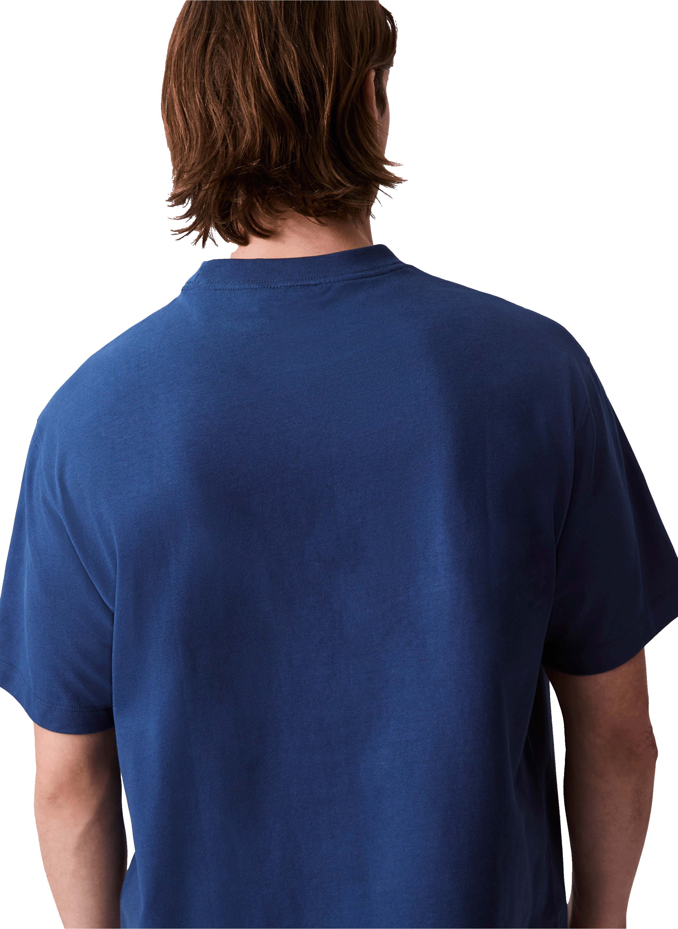 Cotton Logo T-shirt CALVIN KLEIN Blue