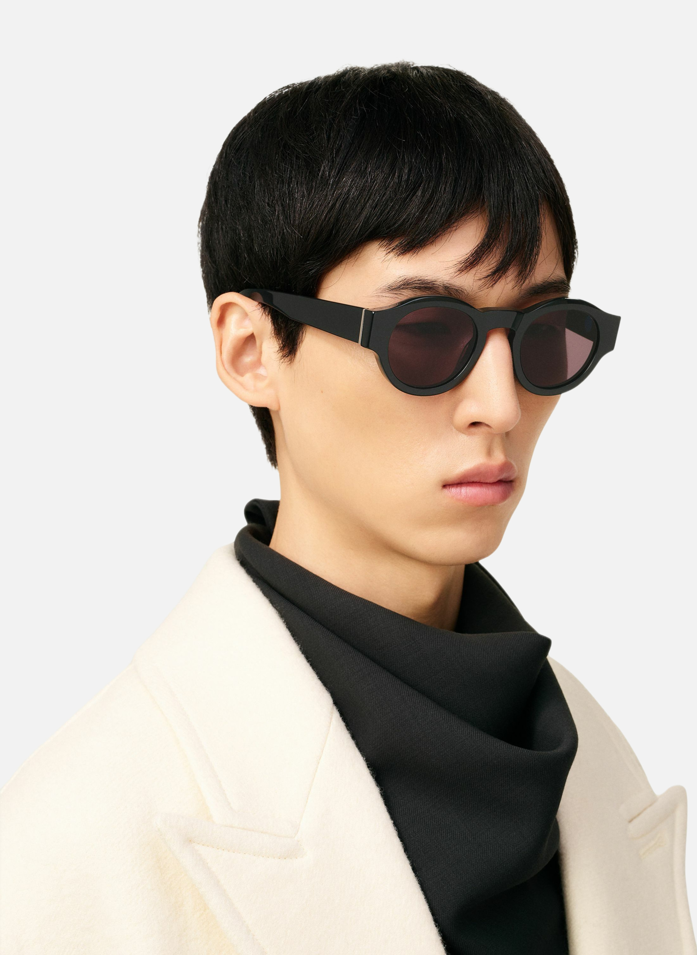 Lunettes de soleil 75002 en acétate unisexes AMI PARIS Noir