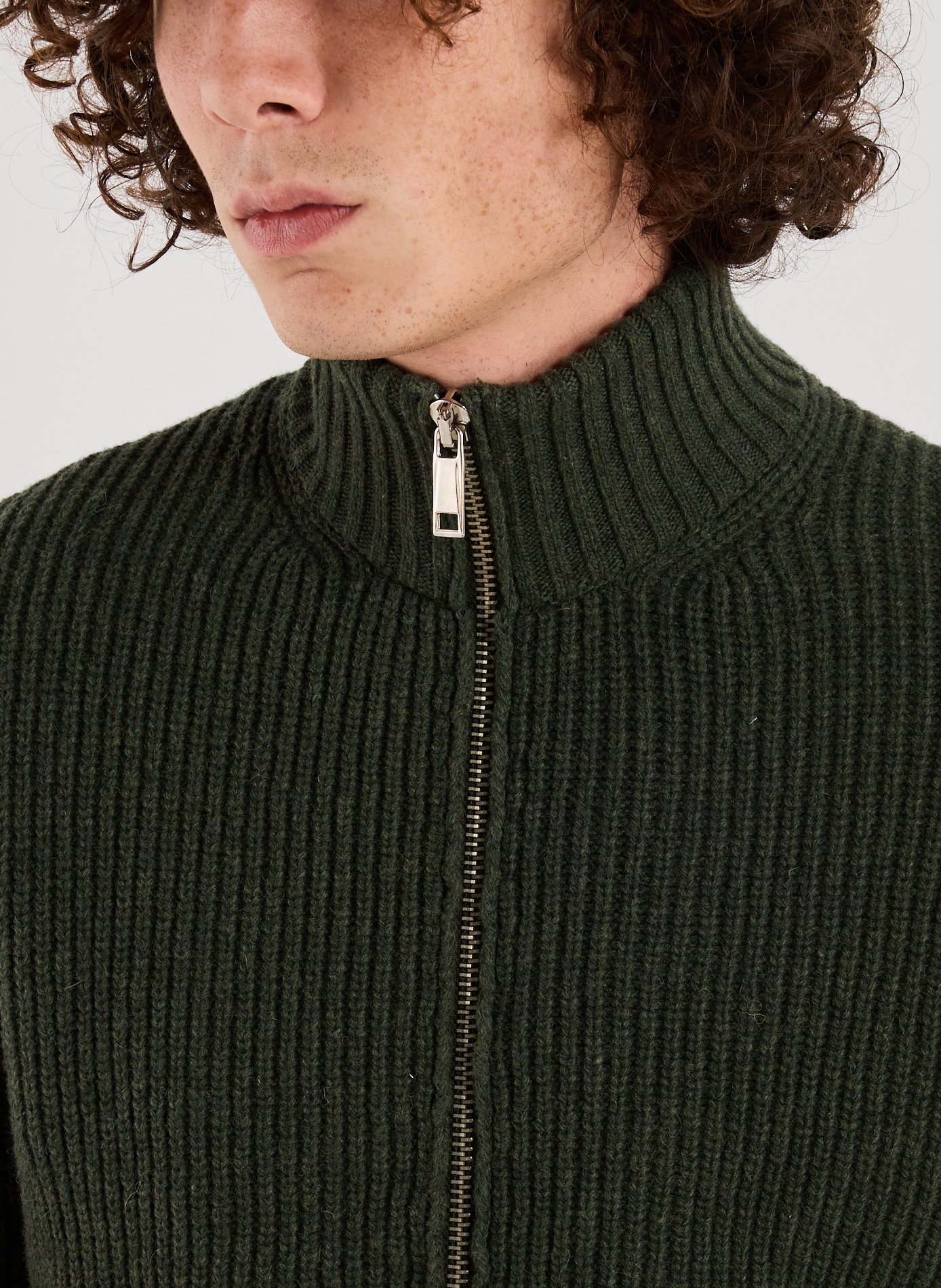 Gefil knitted cardigan AU PRINTEMPS PARIS Khaki