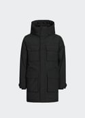Parka mi-longue à capuche AIDEN Noir