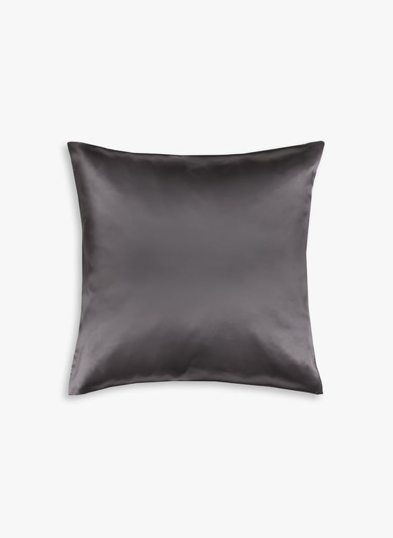 Taie d'oreiller en soie de mûrier | Gris by AU PRINTEMPS PARIS Taie d'oreiller en soie de mûrier Gris
