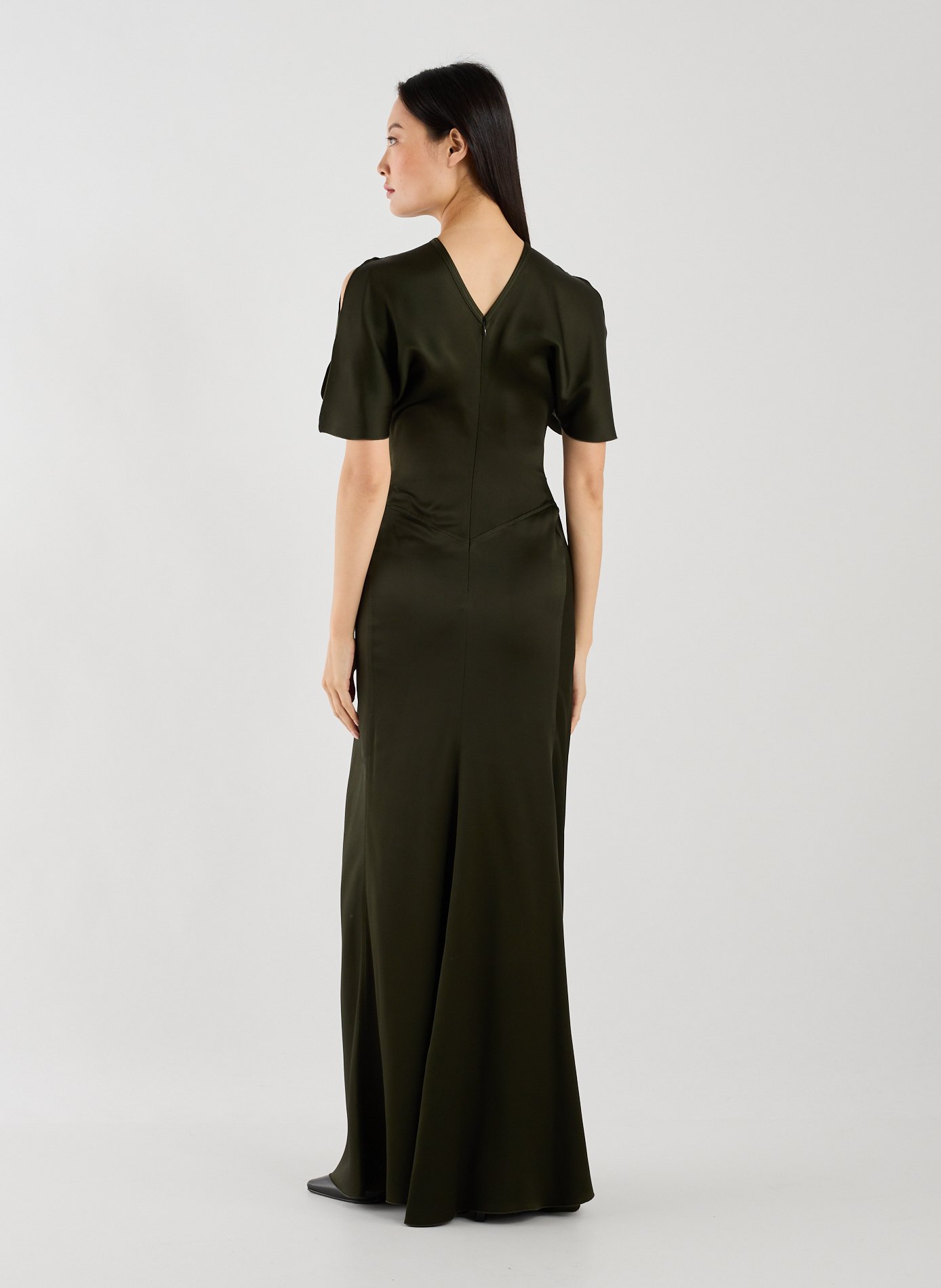 Fitted long dress VICTORIA BECKHAM Green