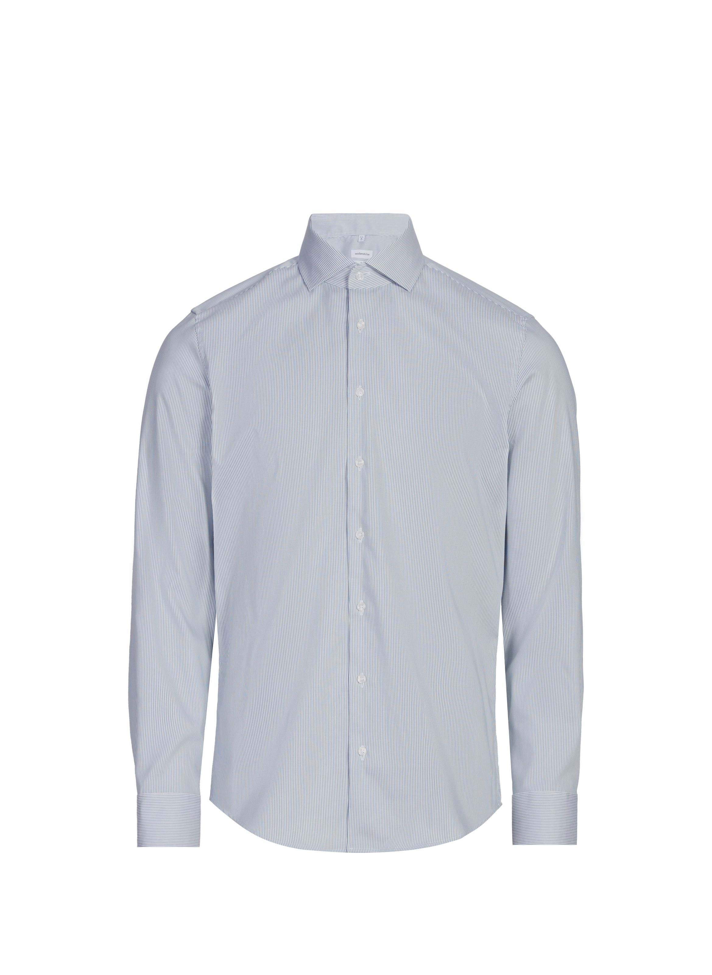 Slim striped cotton shirt SEIDENSTICKER Green