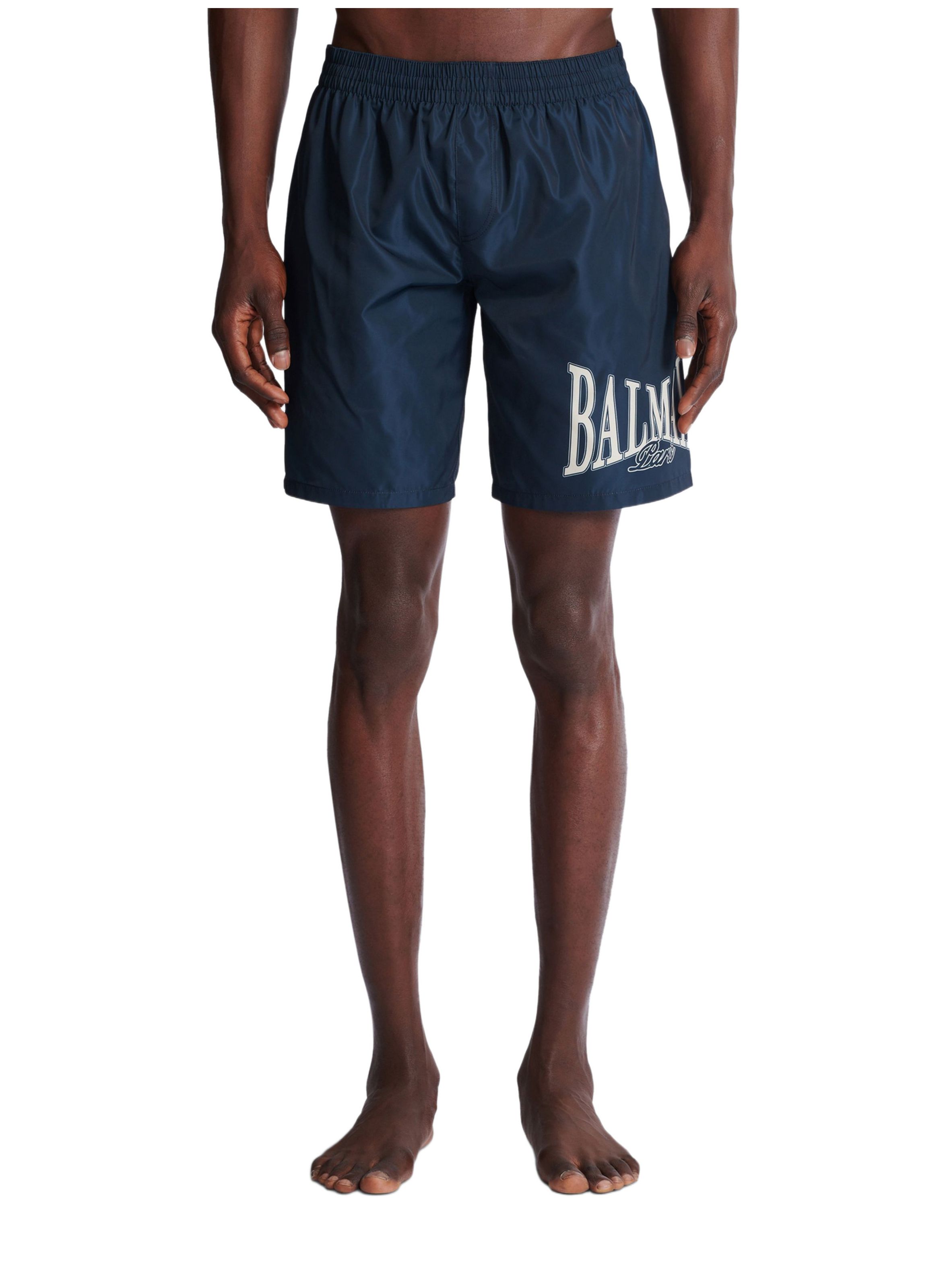 Short de bain avec logo balmain college BALMAIN Bleu