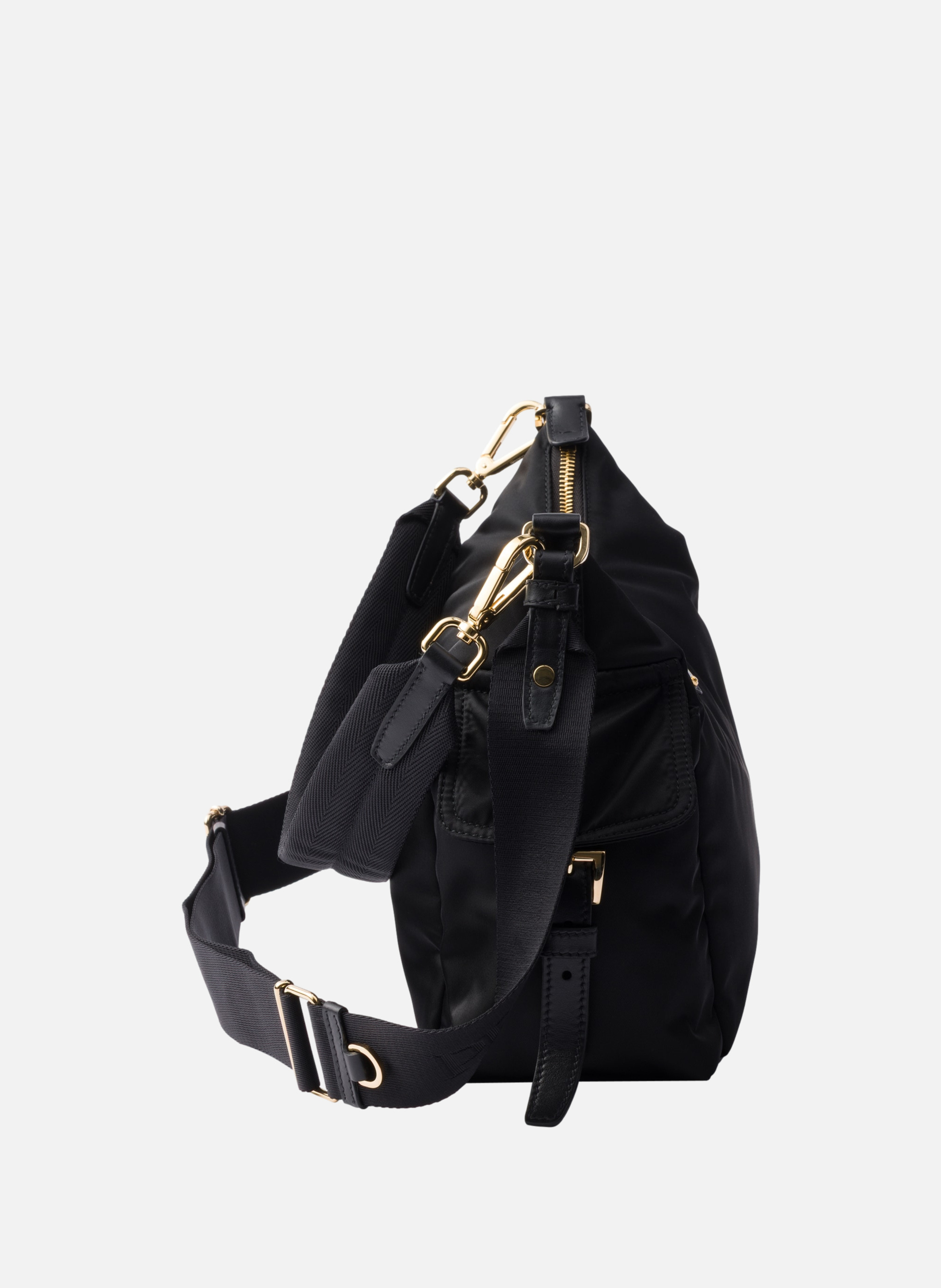 Grand sac prada explore en re-nylon et cuir PRADA Noir
