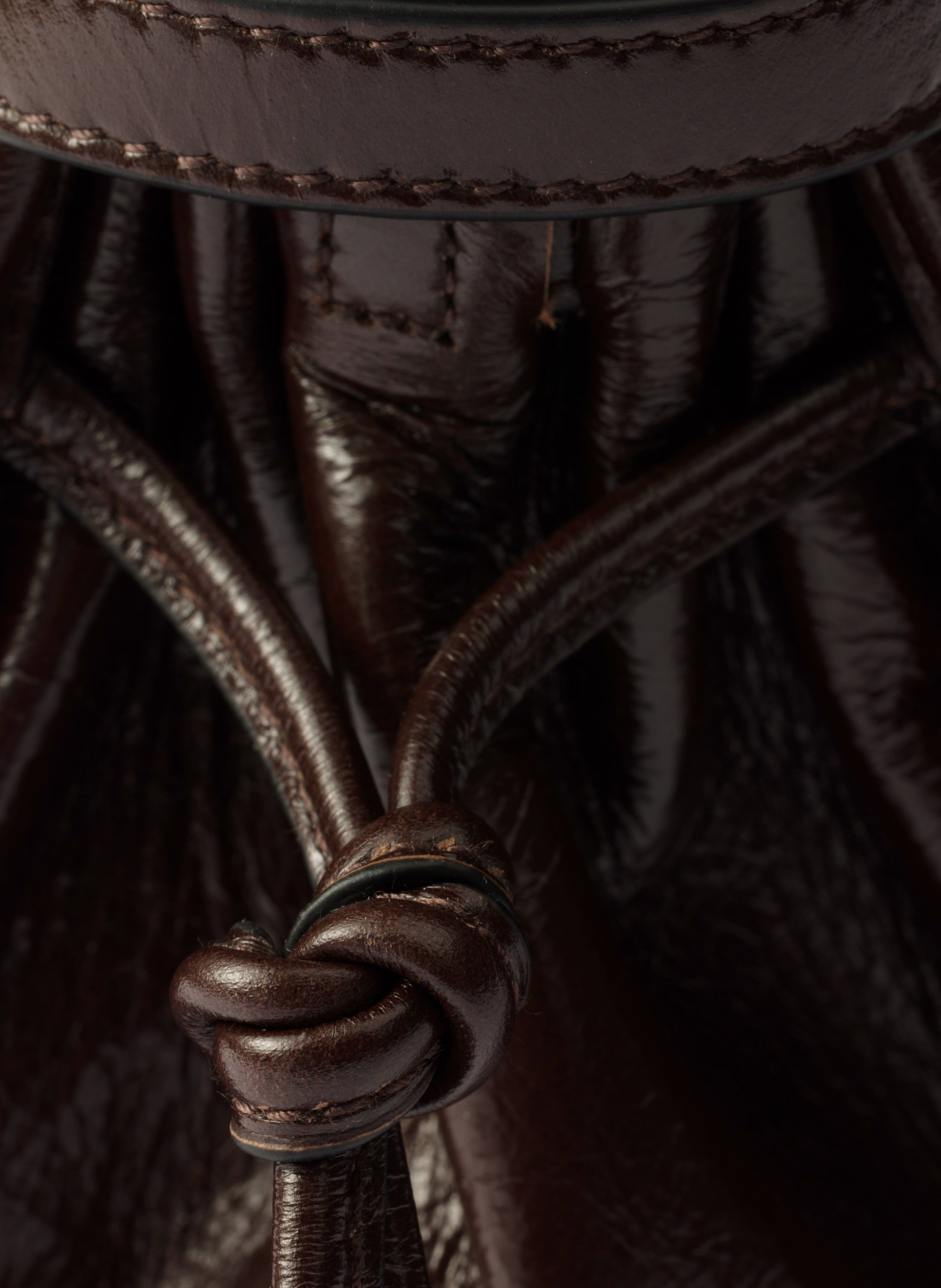 Sac à main prada bonnie en cuir PRADA Marron