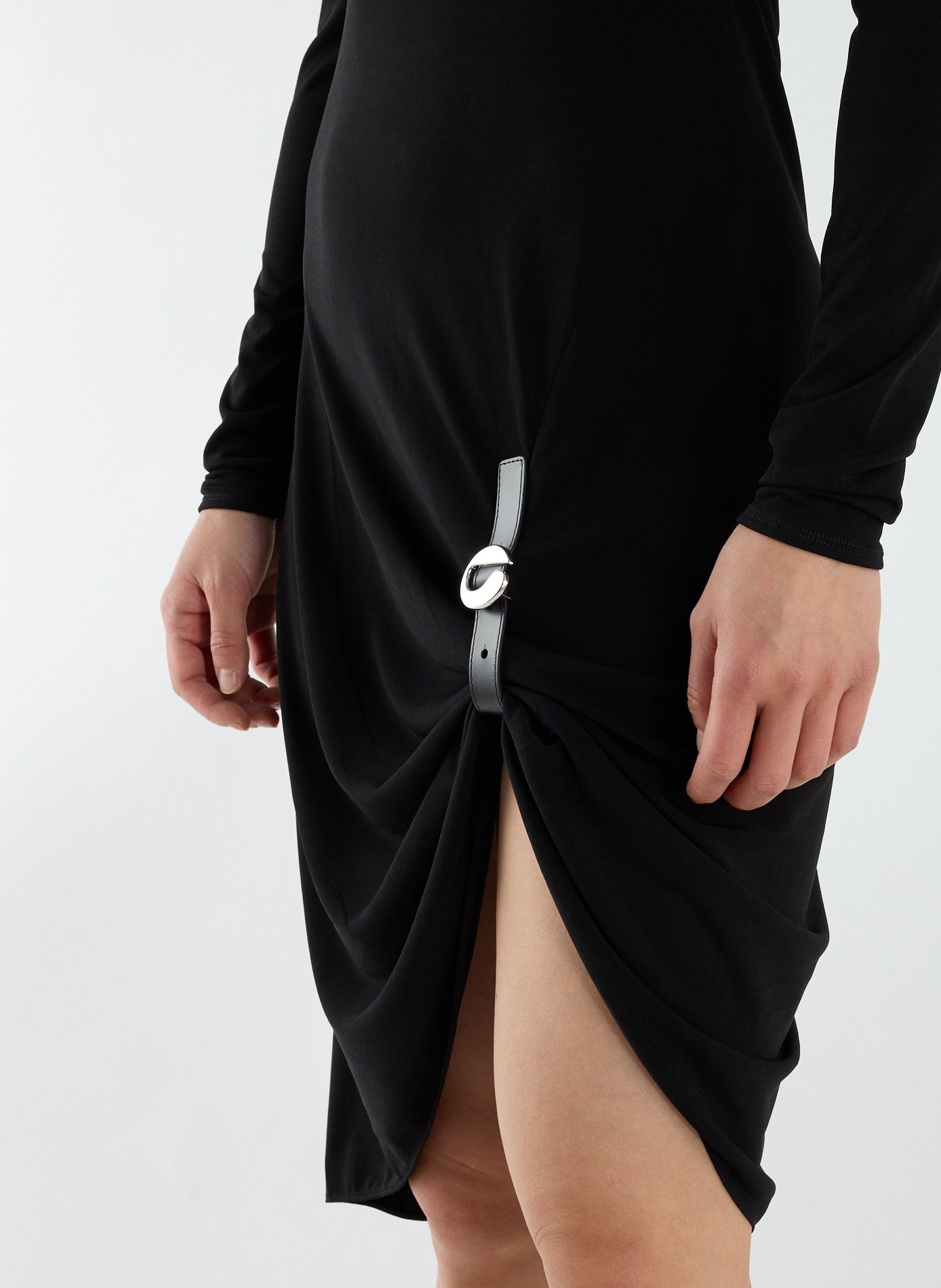 Midi dress with side buckle COPERNI Black