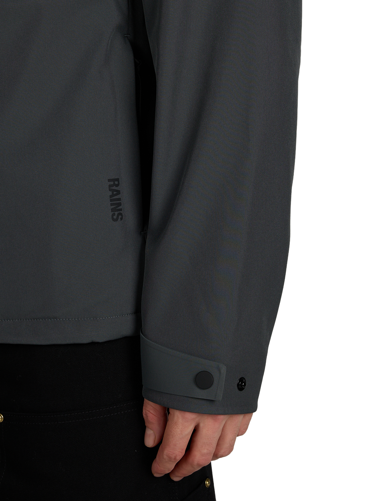 Hooded knit sweater RAINS Grey