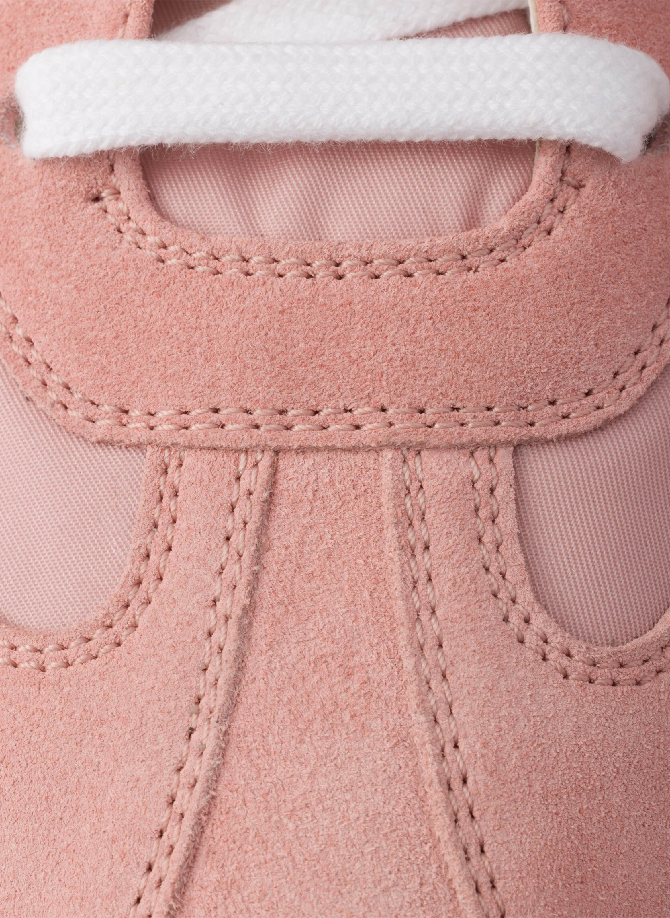 Baskets à lacets en re-nylon et en daim PRADA Rose