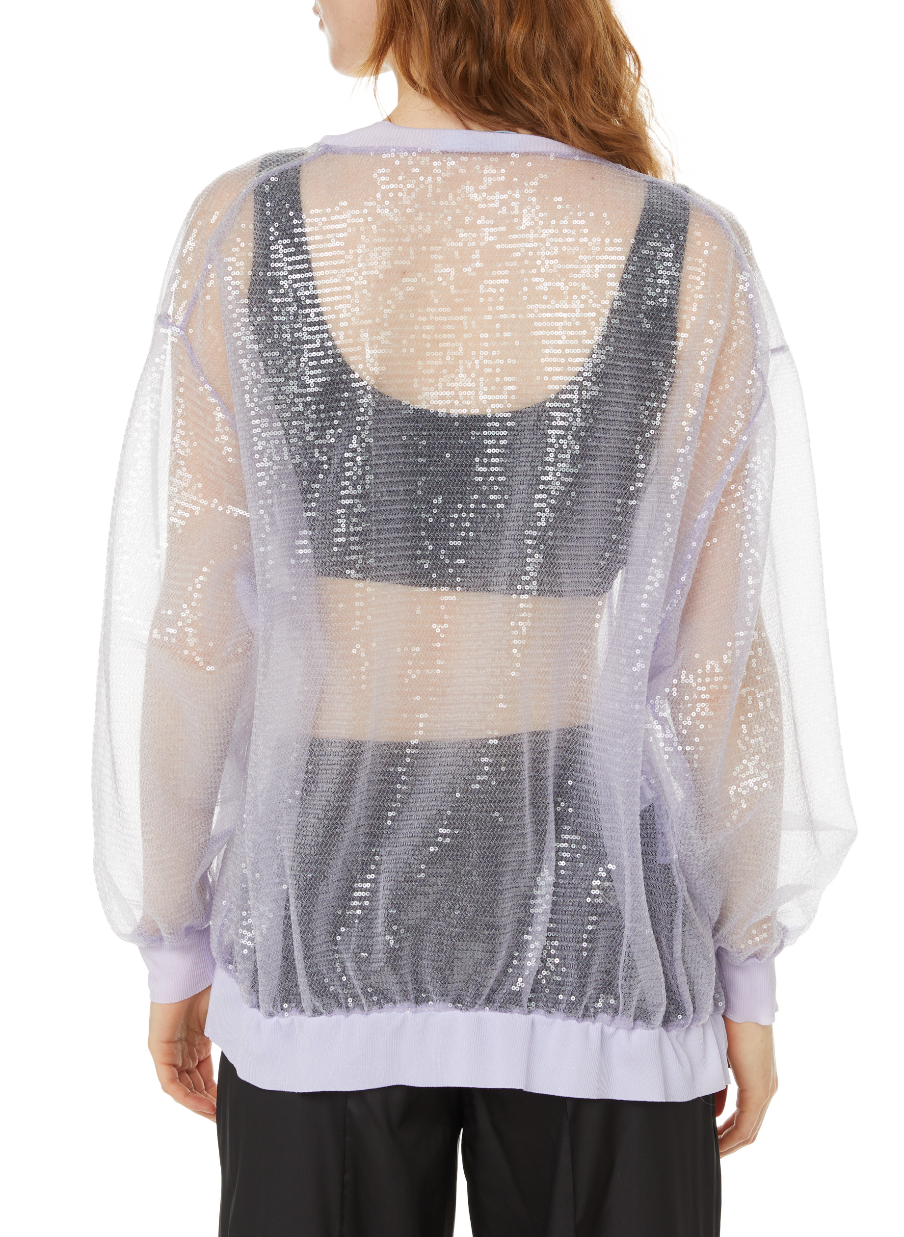 Cardigan en sequins PRADA Violet