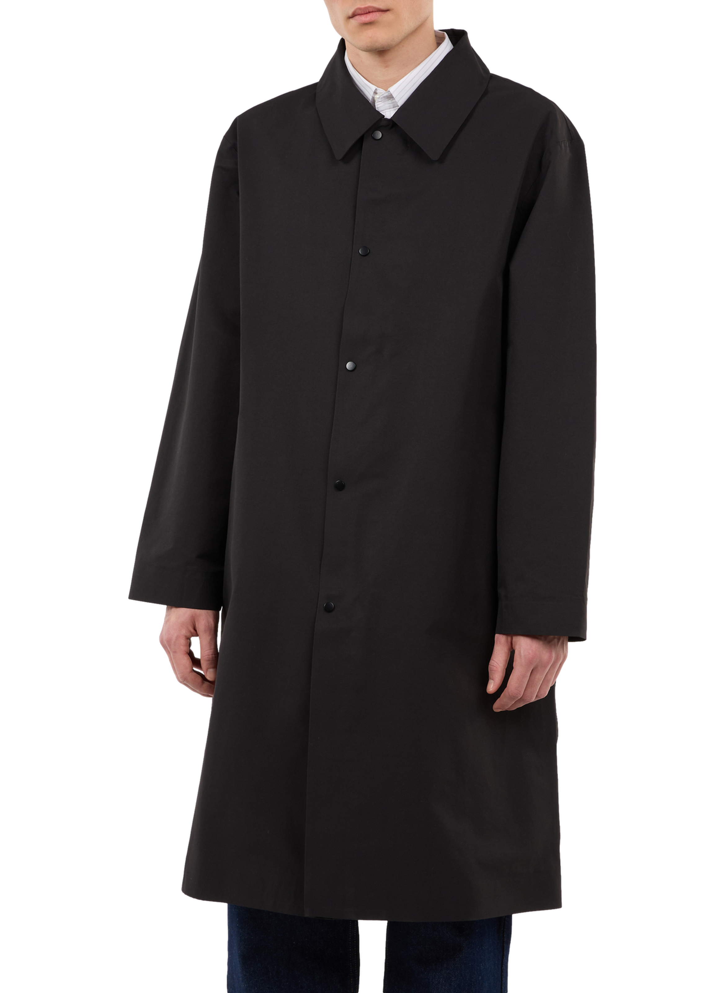 Trench Hylon en coton mélangé SAISON 1865 Noir