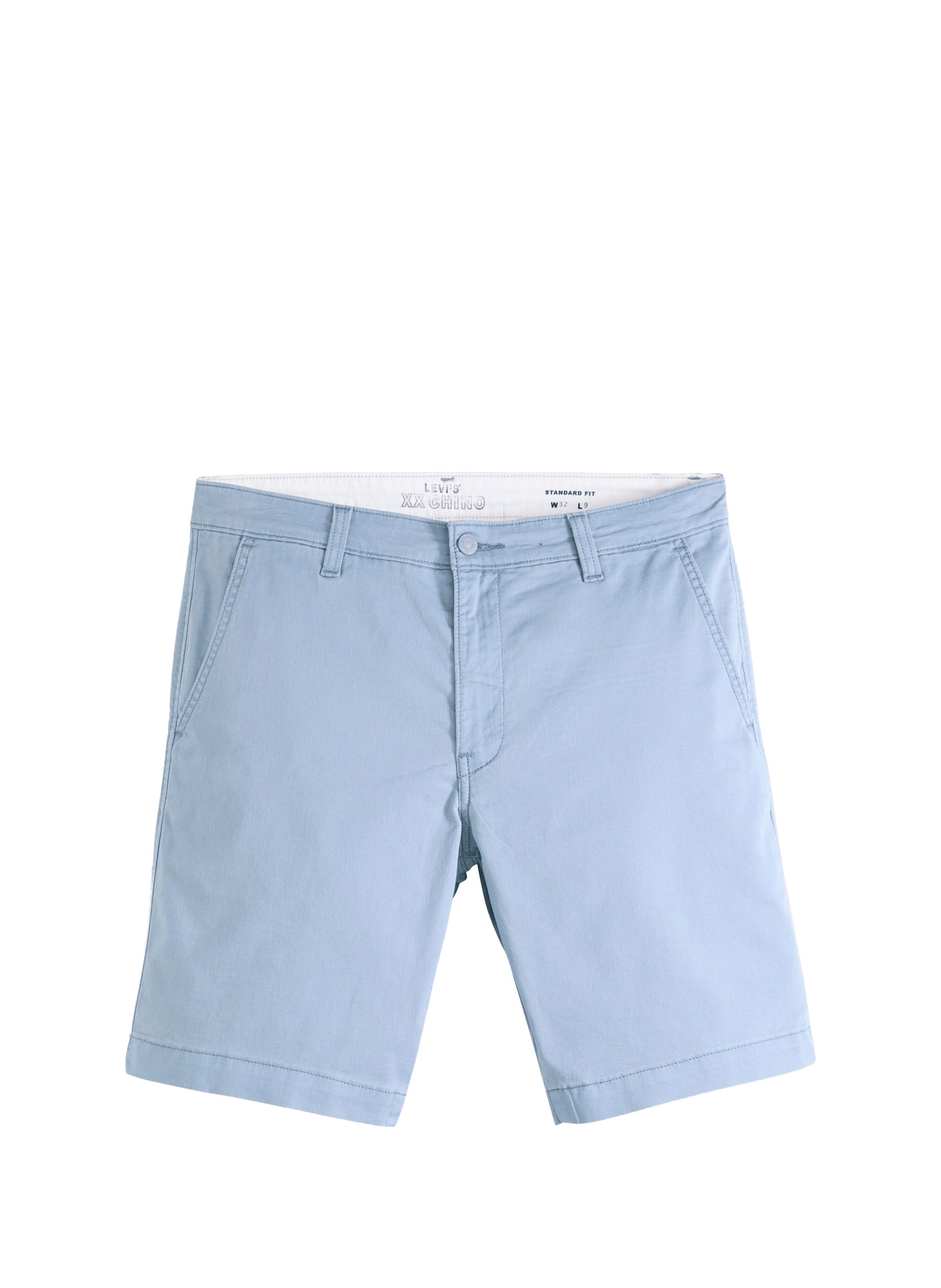 Short droit en coton et lin mélangés LEVI'S Bleu