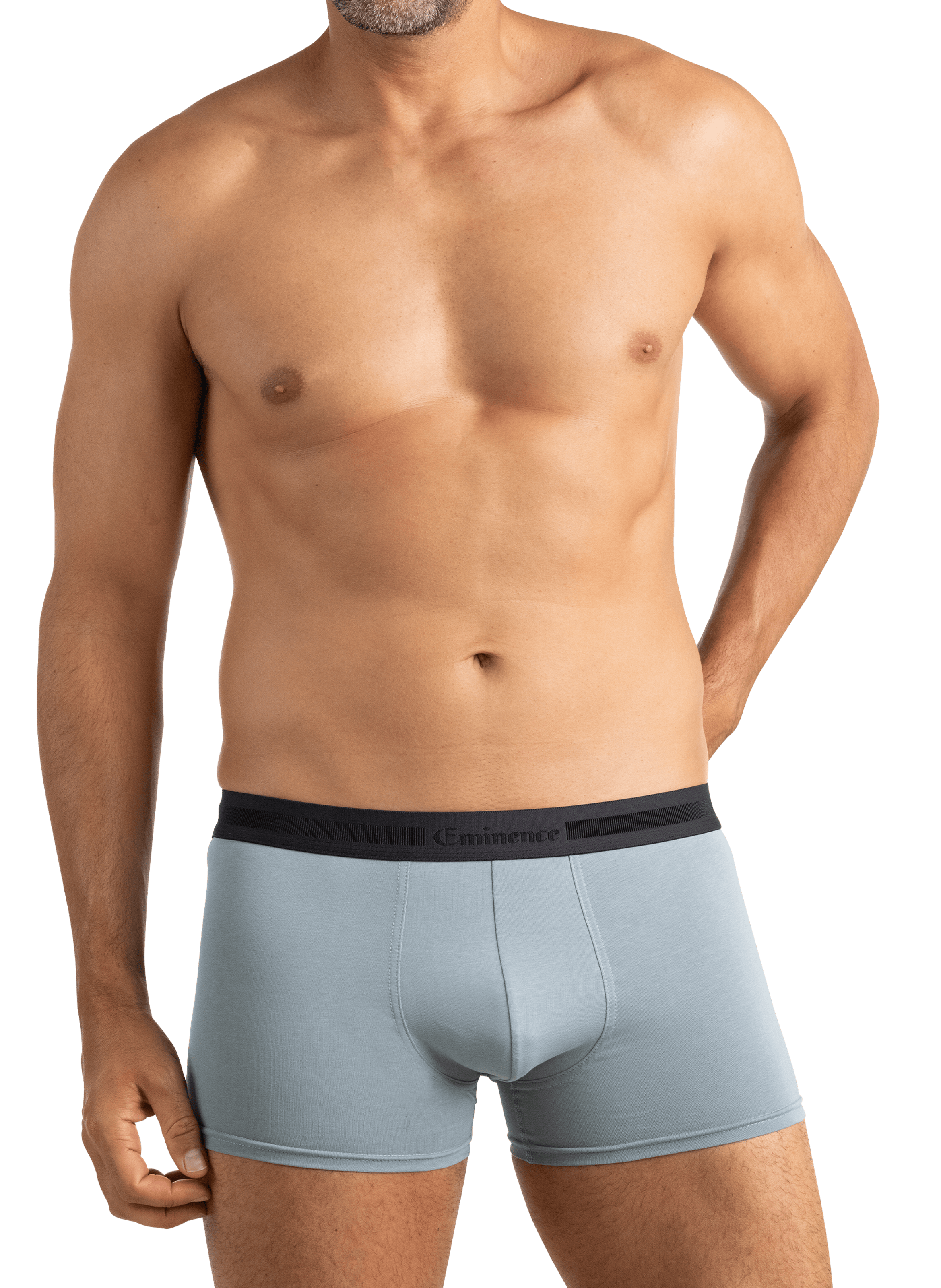 Lot de 3 boxers unis en coton mélangé EMINENCE Multicolore