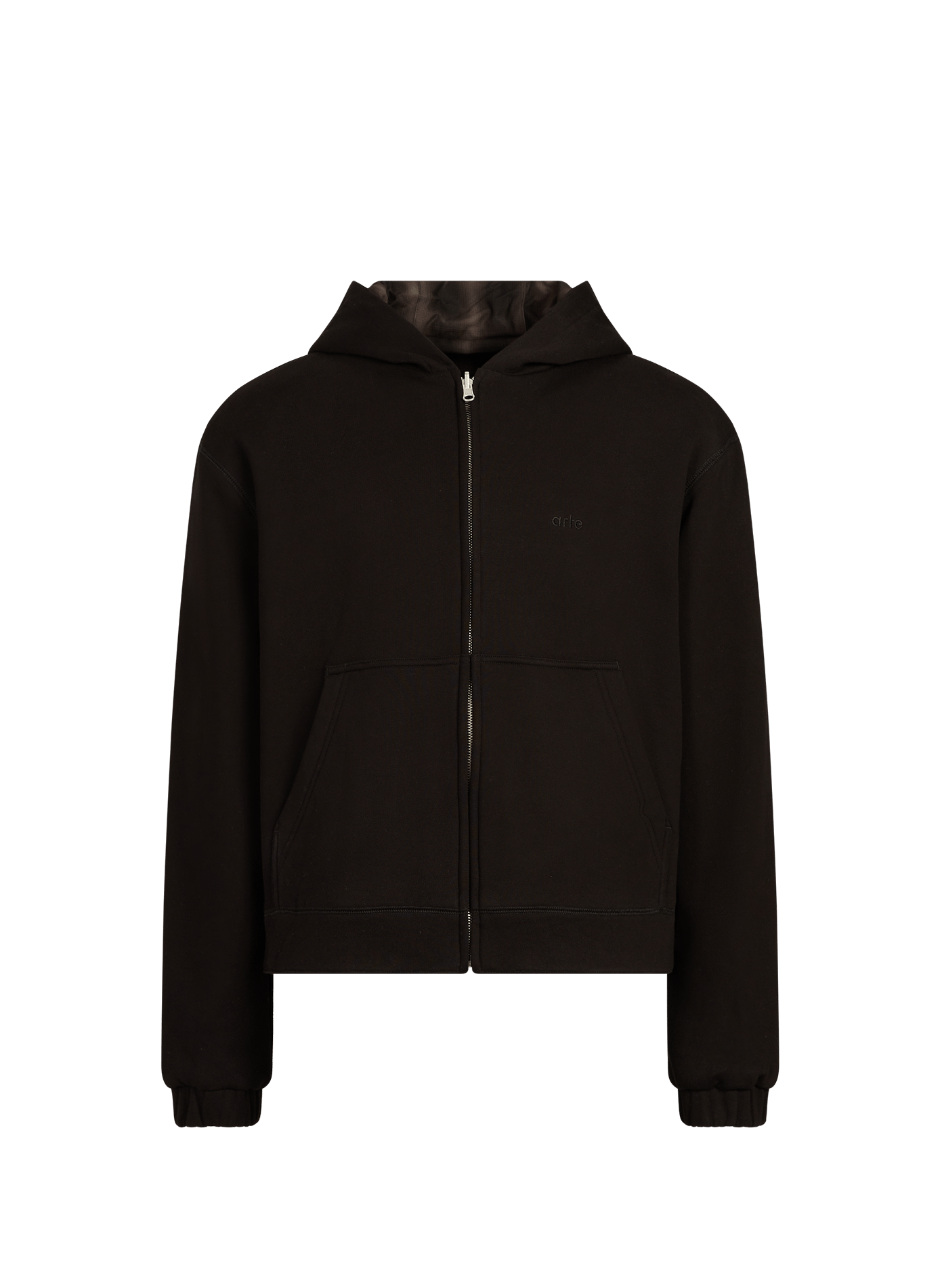 Reversible checkered hoodie ARTE ANTWERP Black