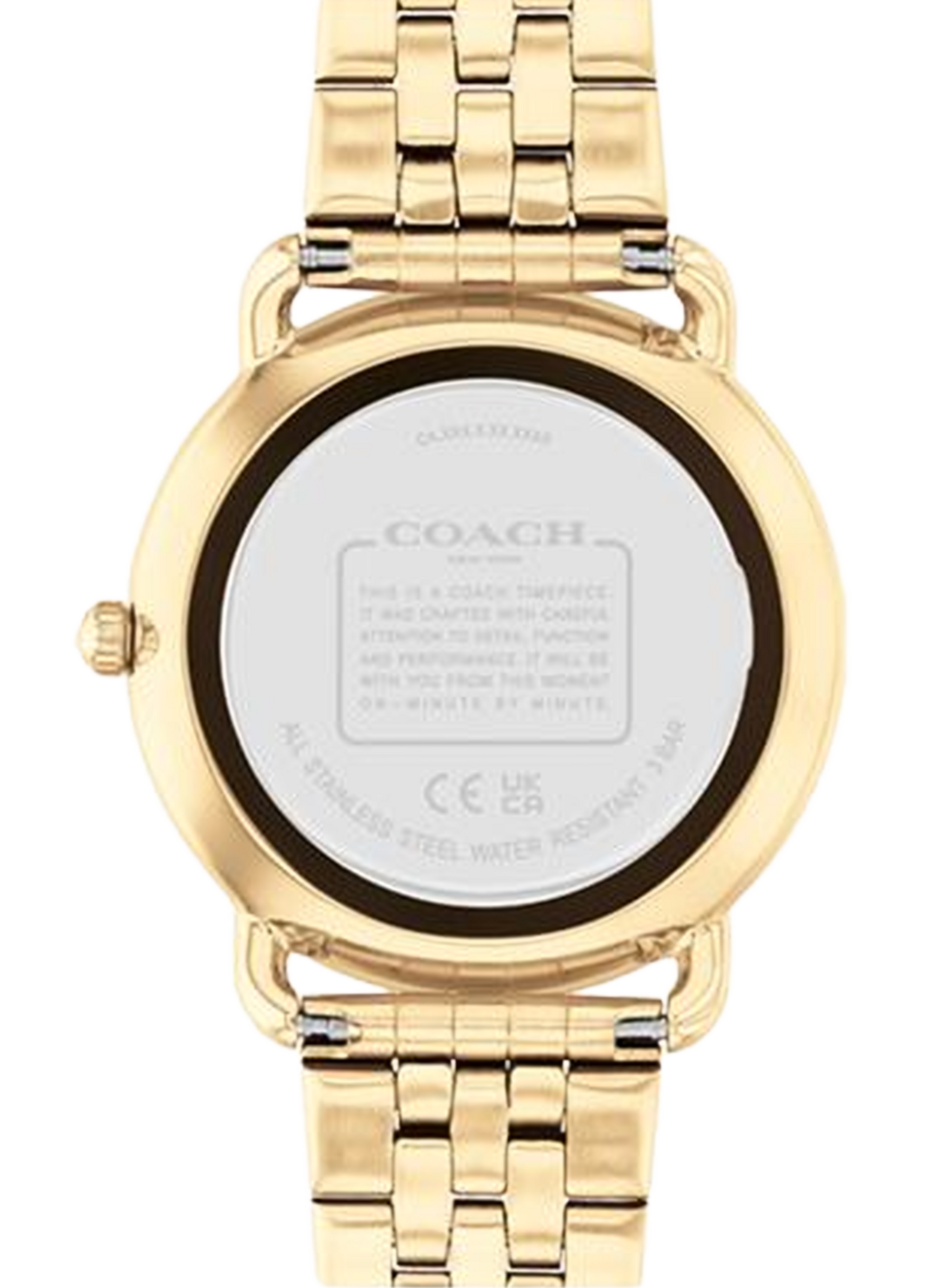 Montre quartz Elliot en acier inoxydable COACH MONTRES Doré