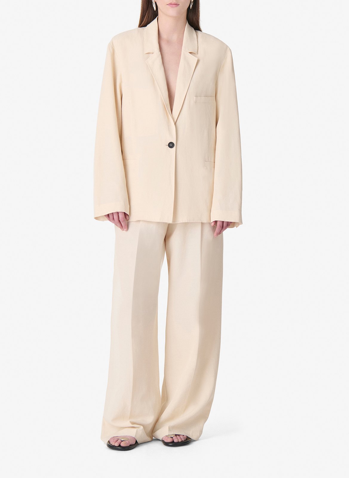 Veste col tailleur haline IRO Beige