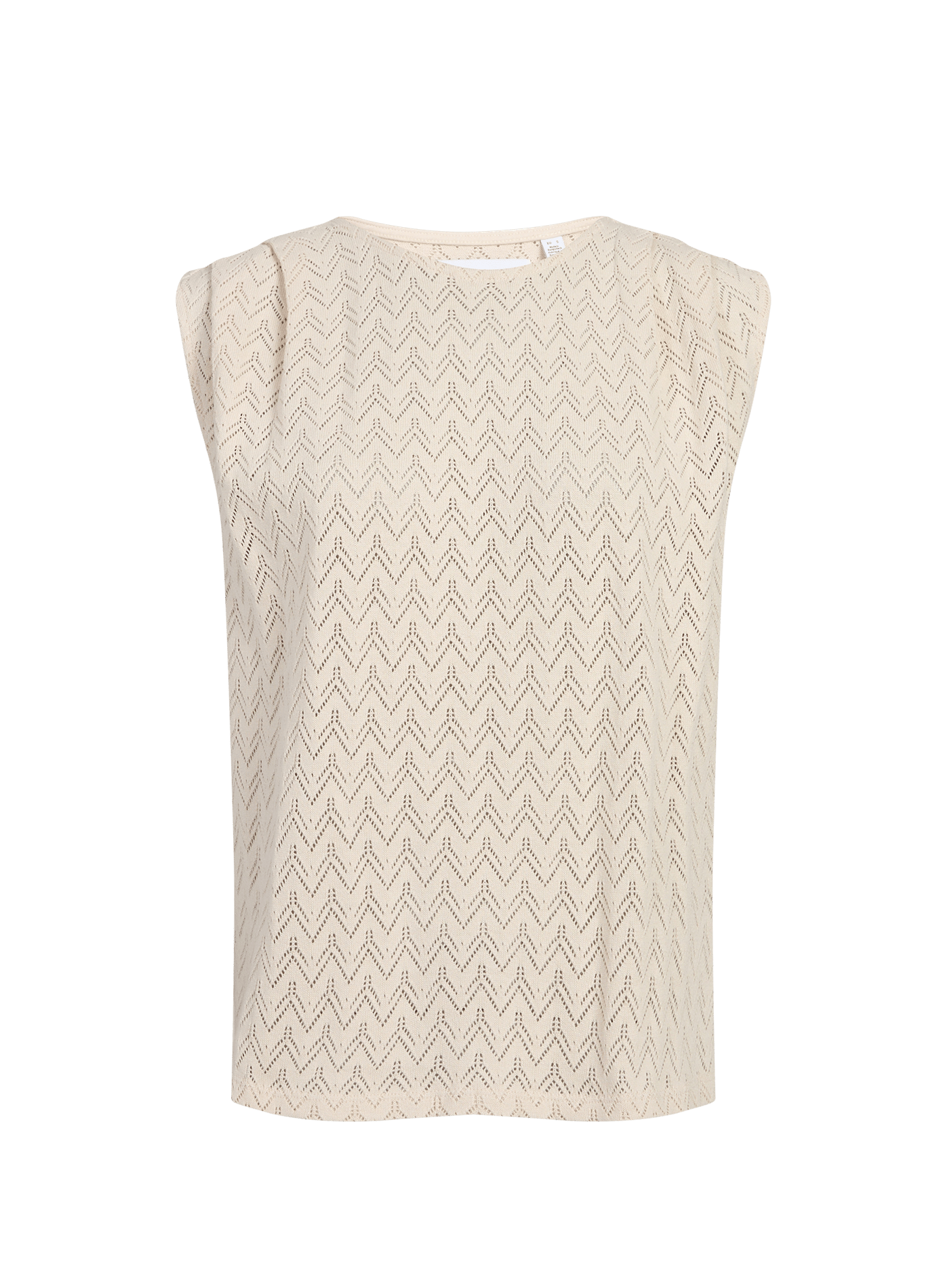 Top Vilihura en coton VILA Beige