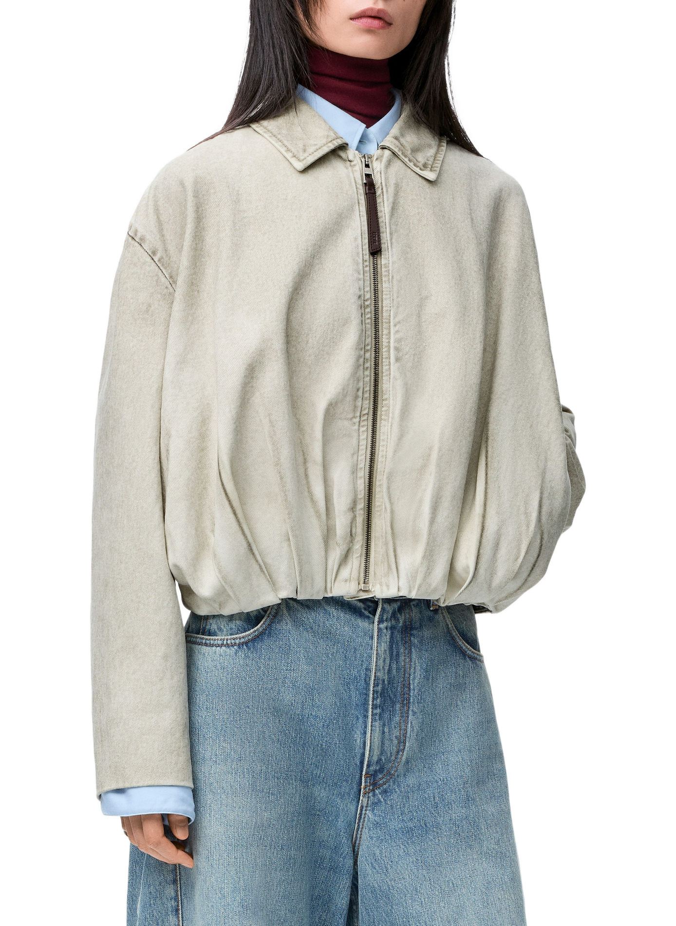 Cotton draped jacket LOEWE Grey
