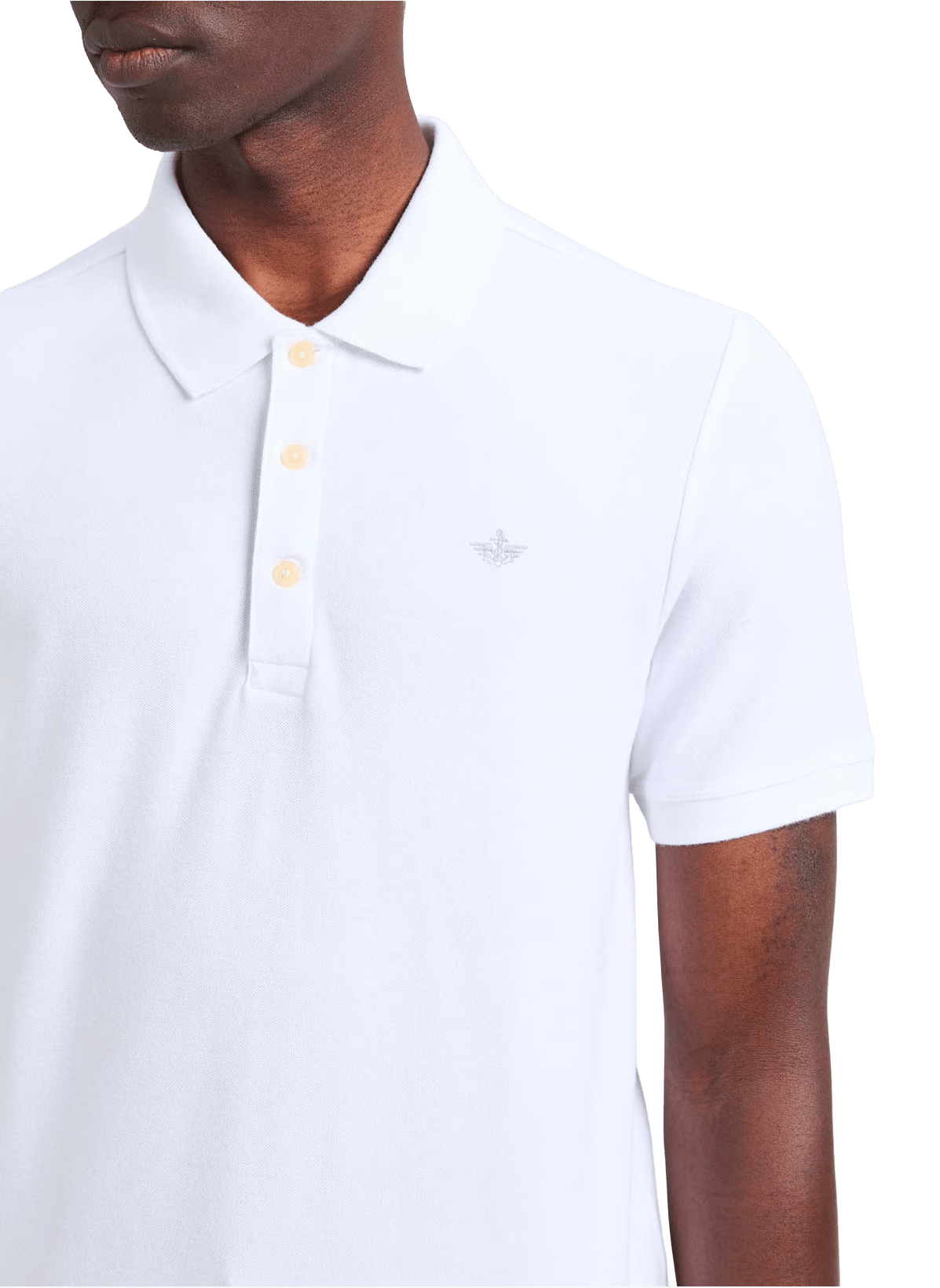 Slim fit polo Wit