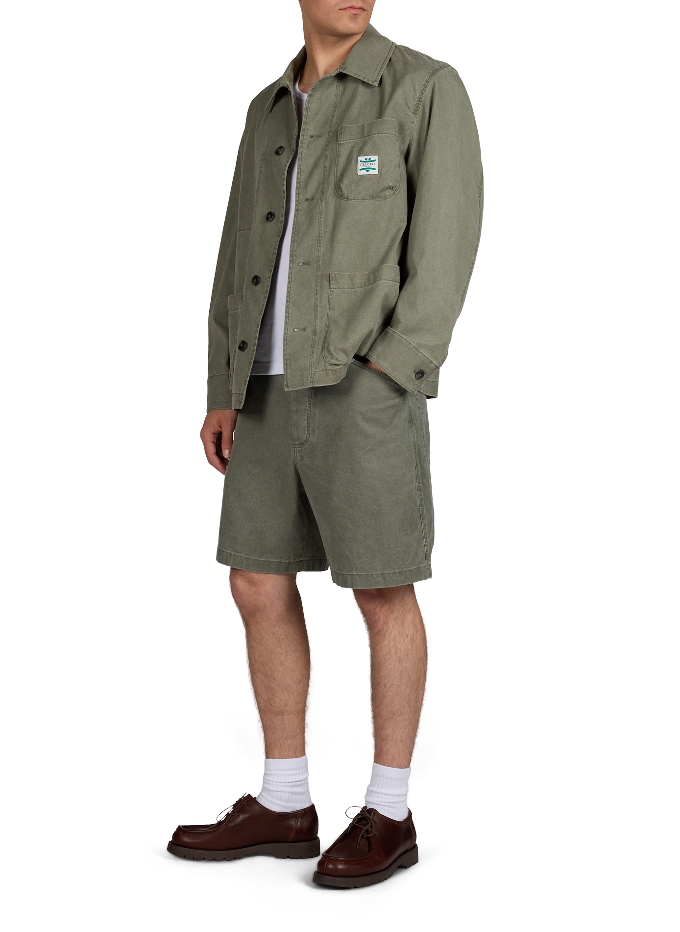 Short classic cut in cotton CLOSED Green