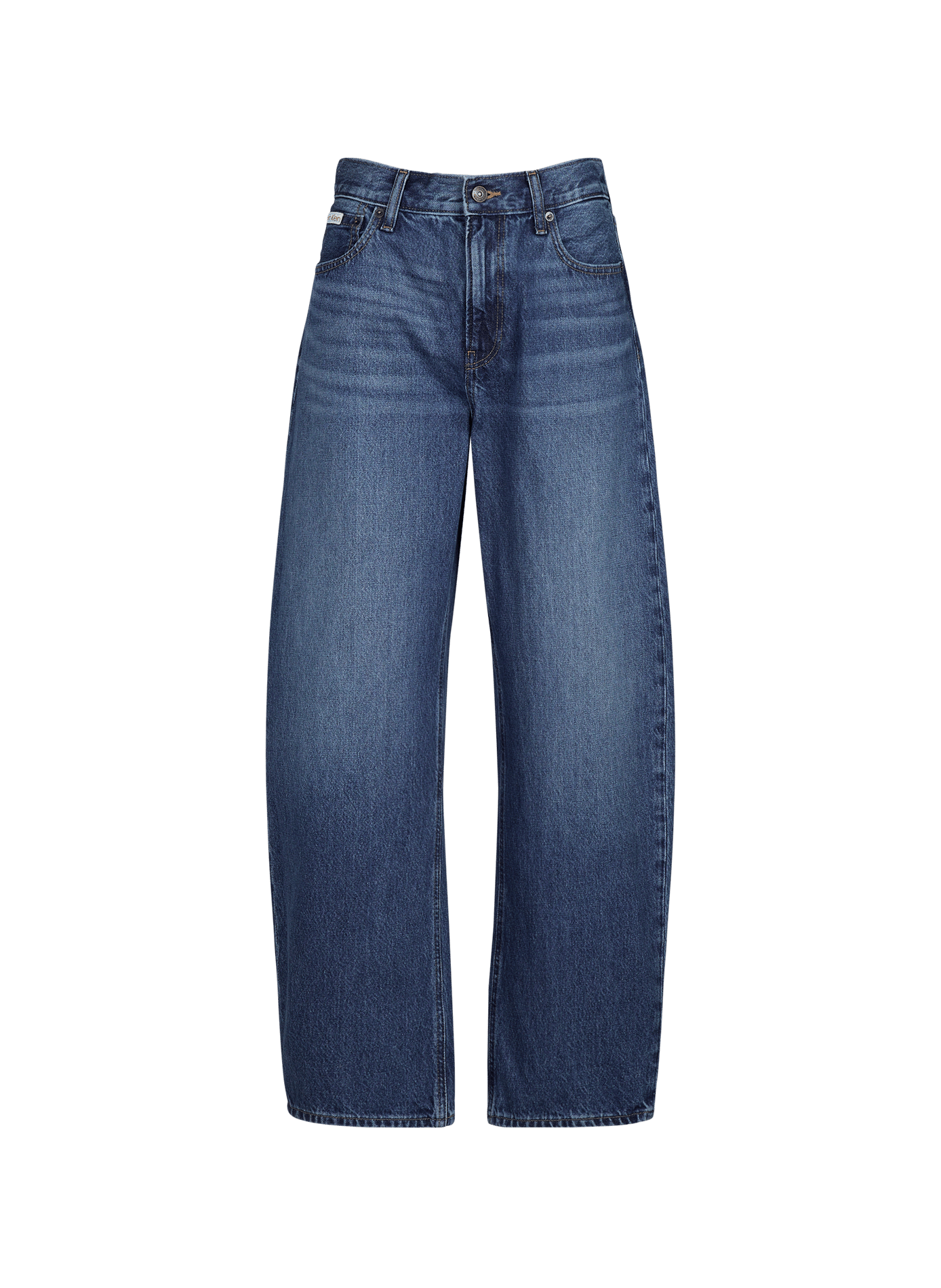 Wijde katoenen jeans CALVIN KLEIN Blauw