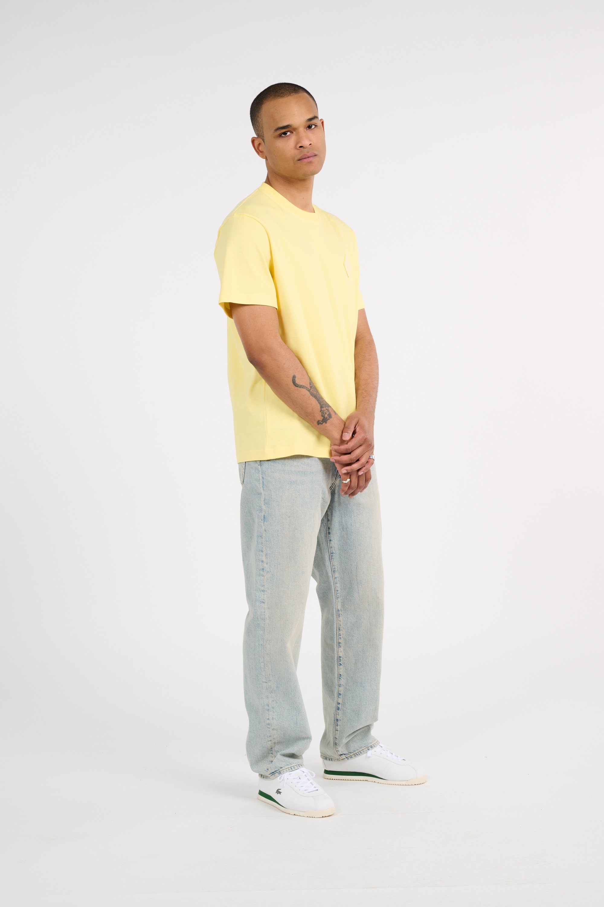T-shirt tee-shirt LACOSTE Jaune
