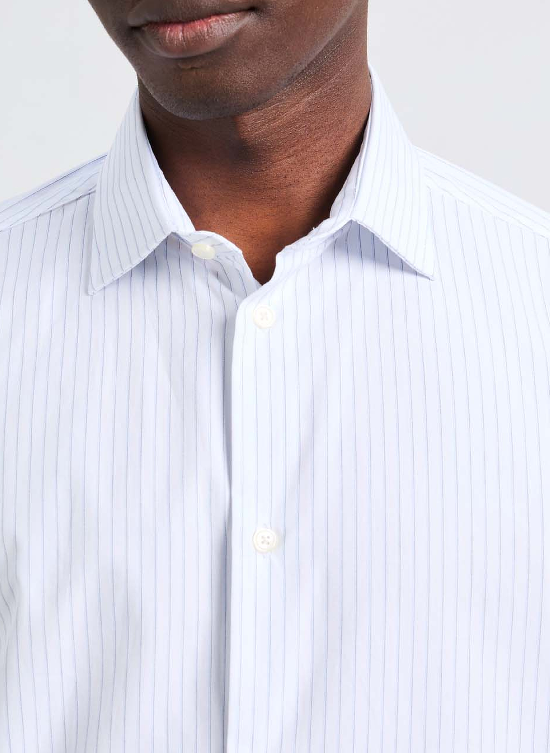 Chemise droite rayée Feus AU PRINTEMPS PARIS Bleu
