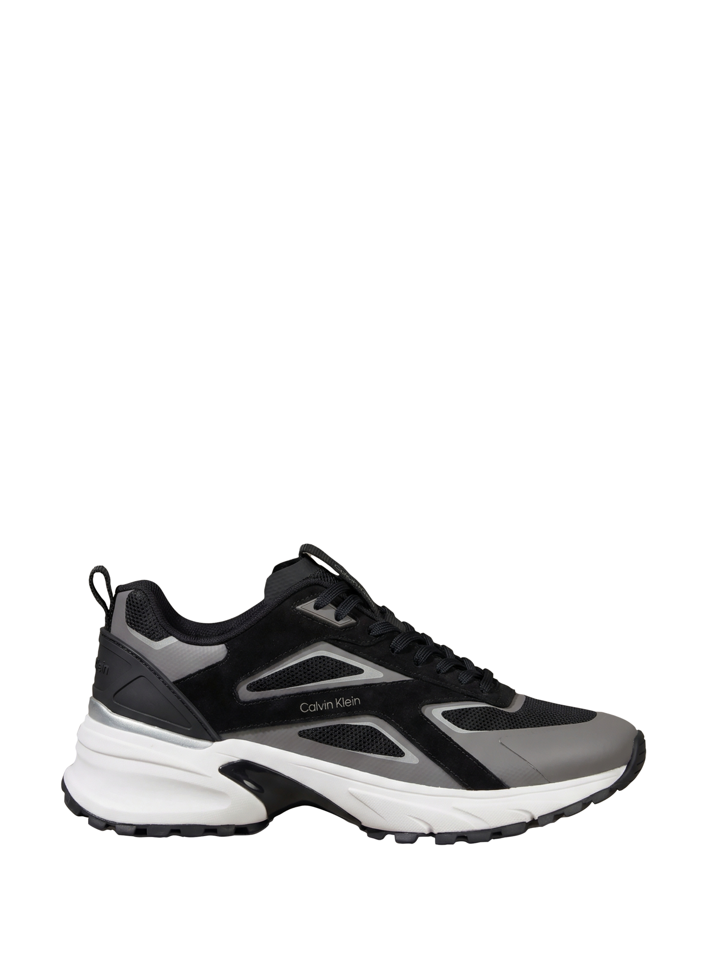 Hike Runner Suede Panel Sneakers CALVIN KLEIN Black