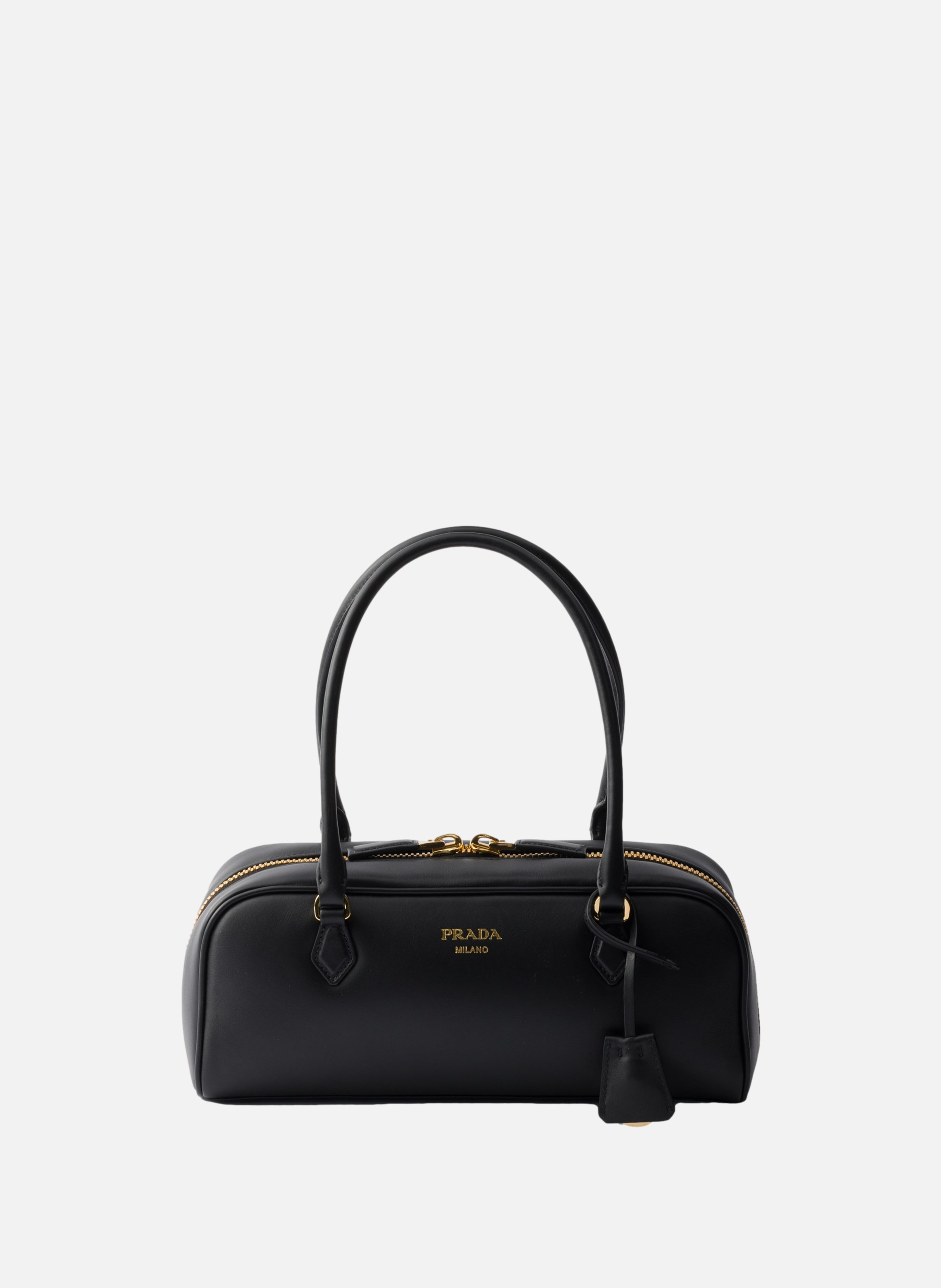 Sac à main en cuir PRADA Noir