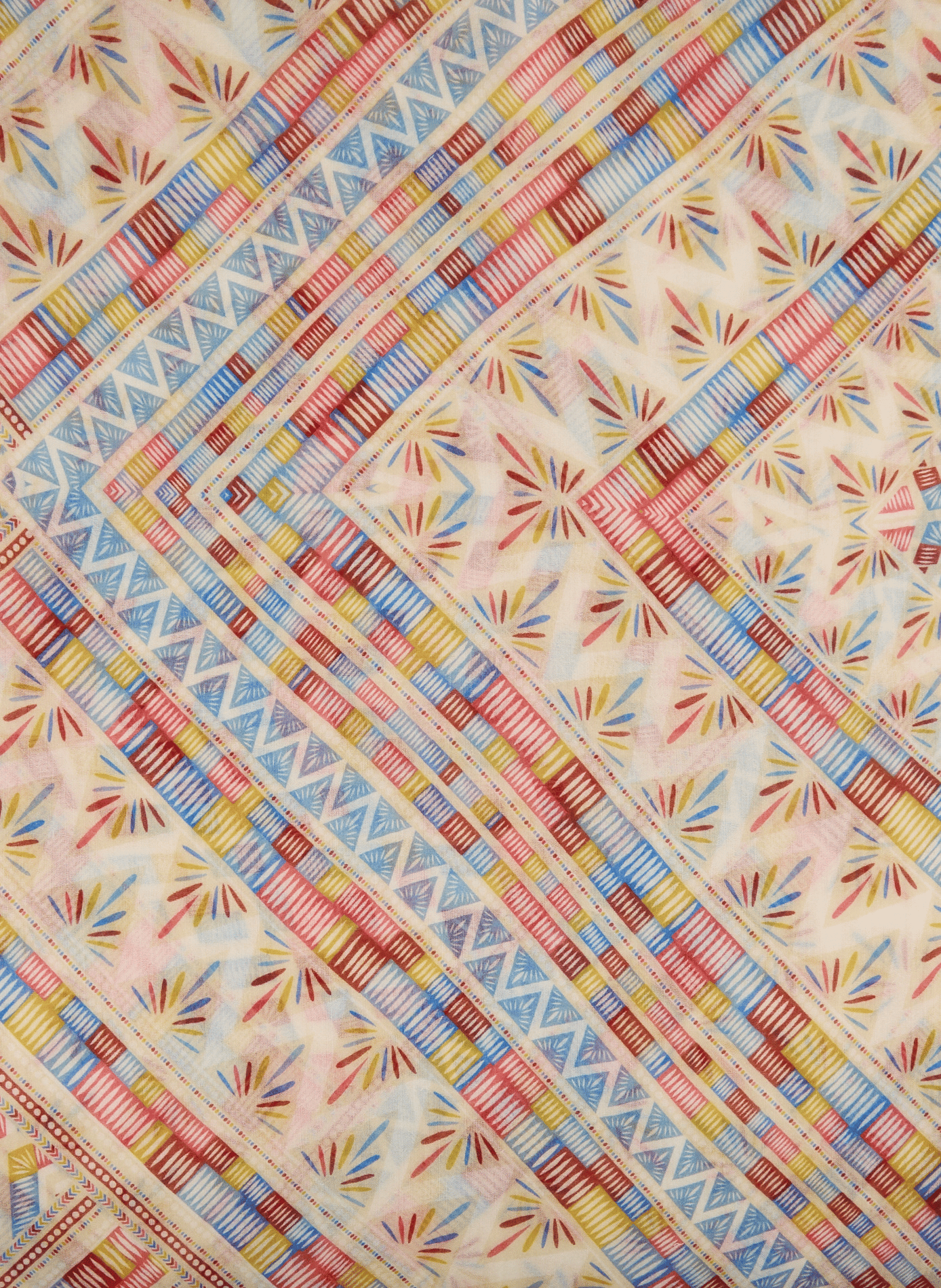 Wool-blend scarf AU PRINTEMPS PARIS Multicolour