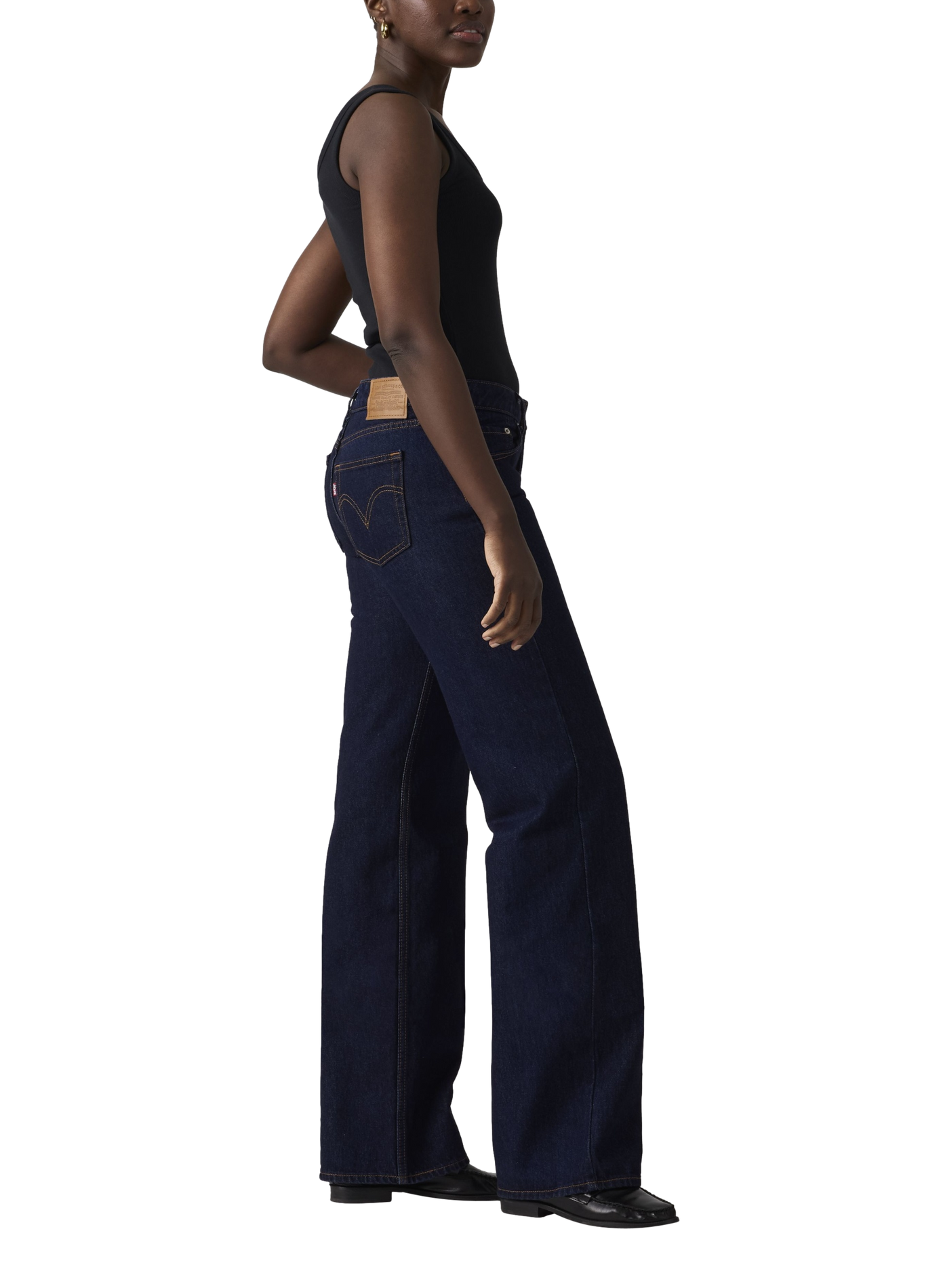 Lage losse jeans van gemengd katoen LEVI'S Blauw