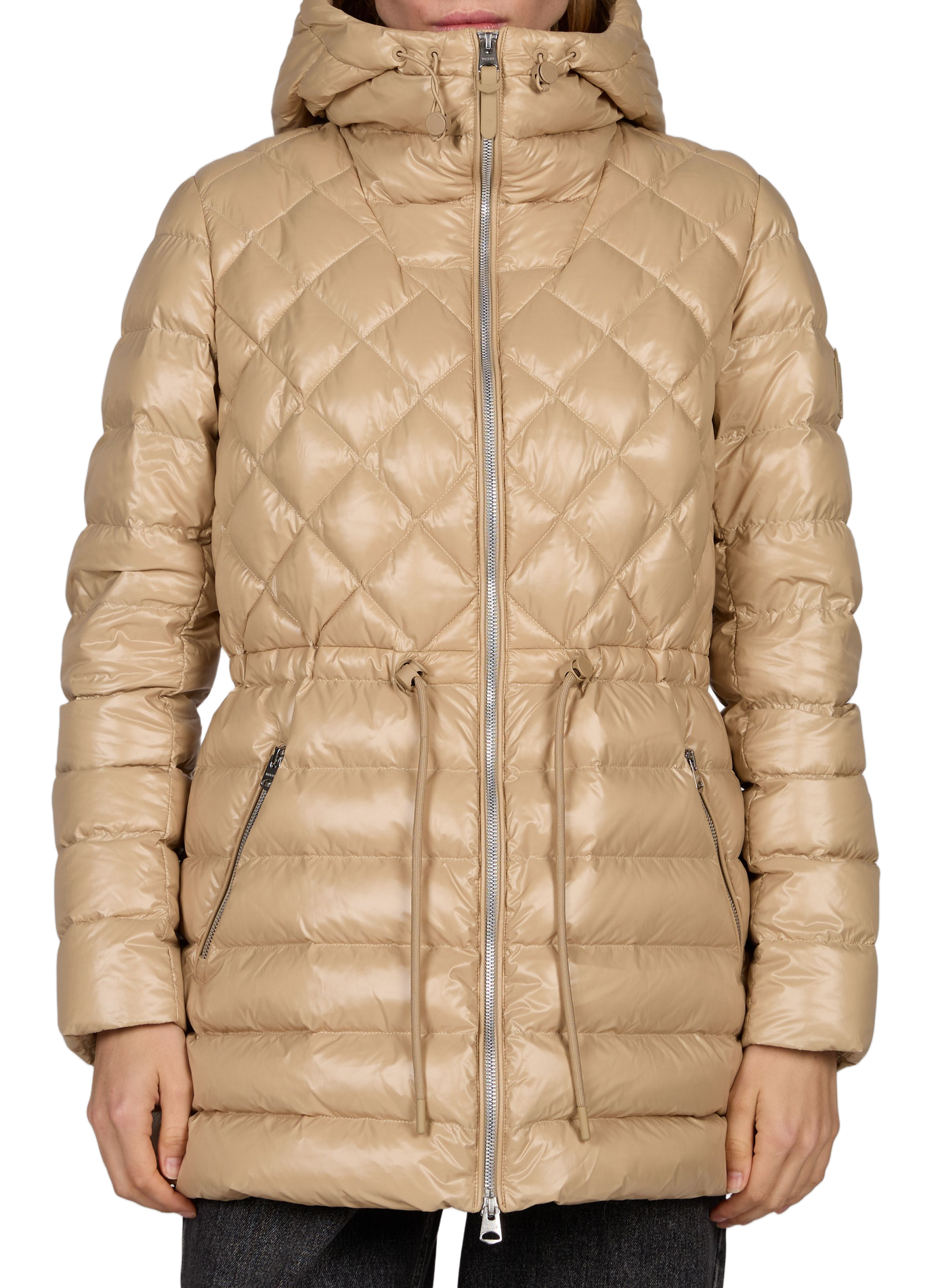 Quilted hooded Down jacket MACKAGE Beige