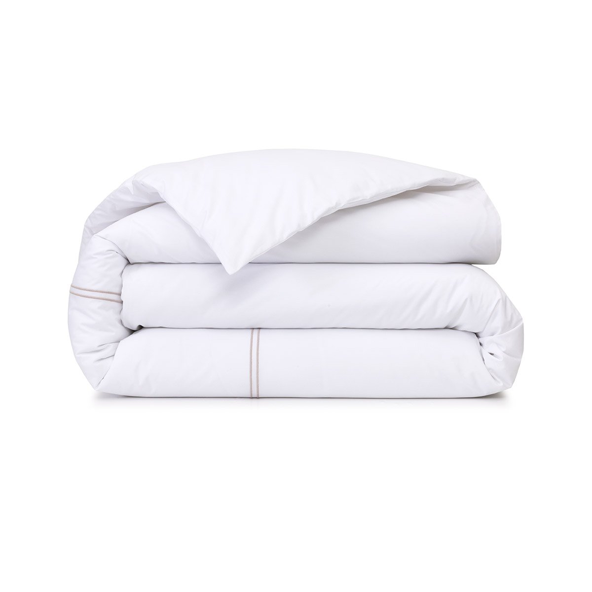 Housse de couette en percale de coton, duo YVES DELORME Gris