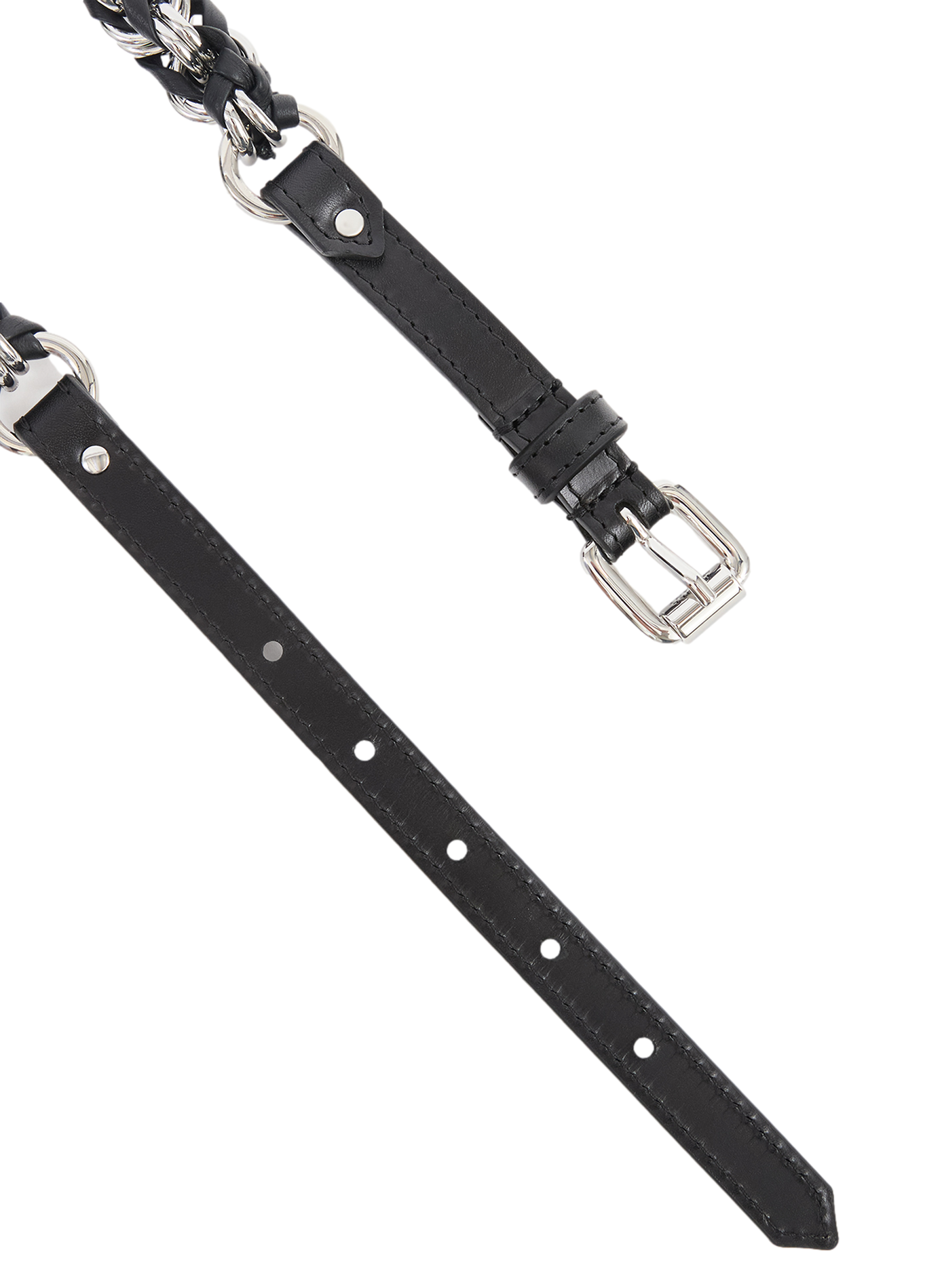 Ceinture Bolton à chaîne en cuir ISABEL MARANT Noir