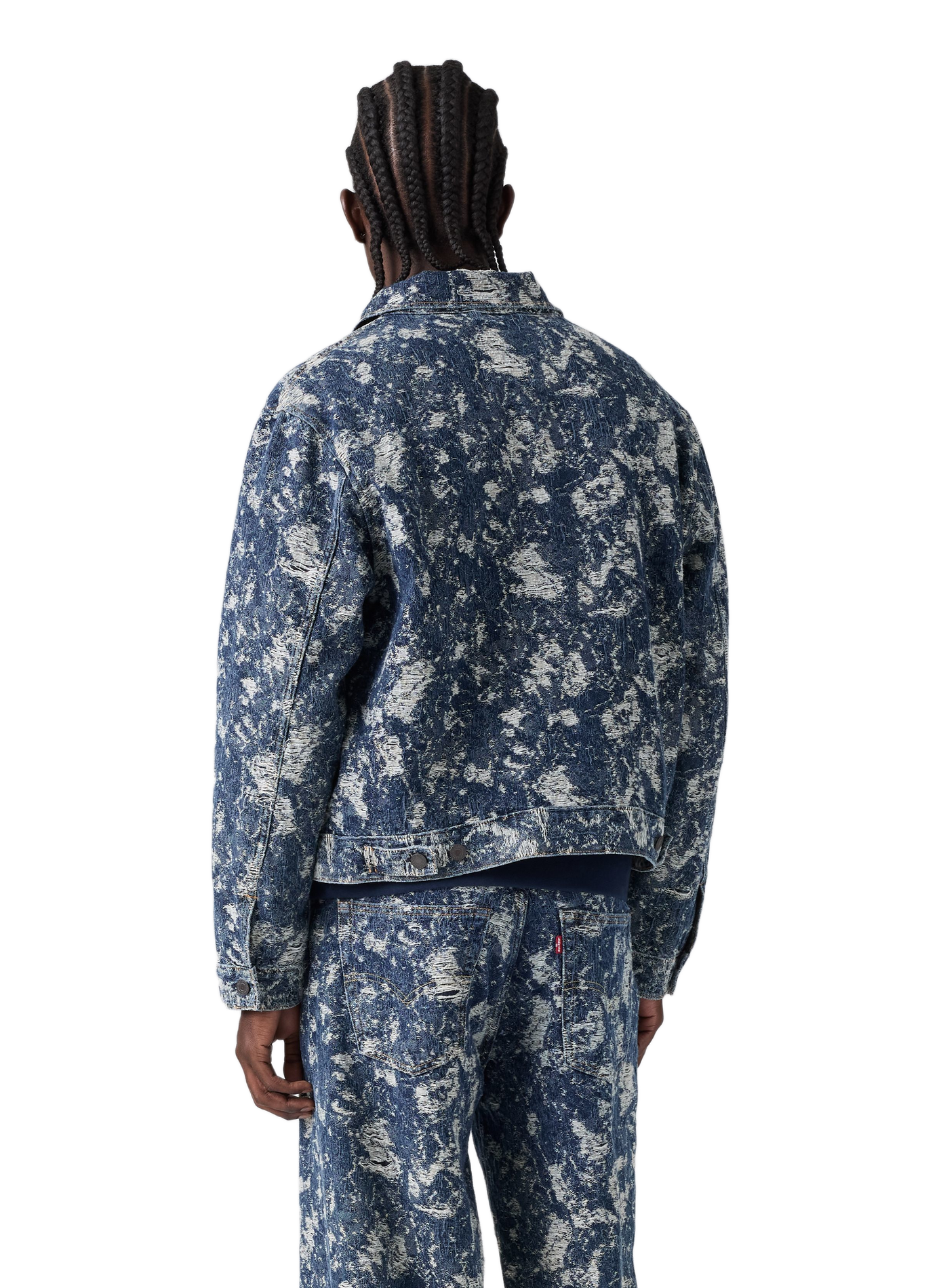 Jacke mit klassischem Baumwoll-Denim-Kragen LEVI'S Blau
