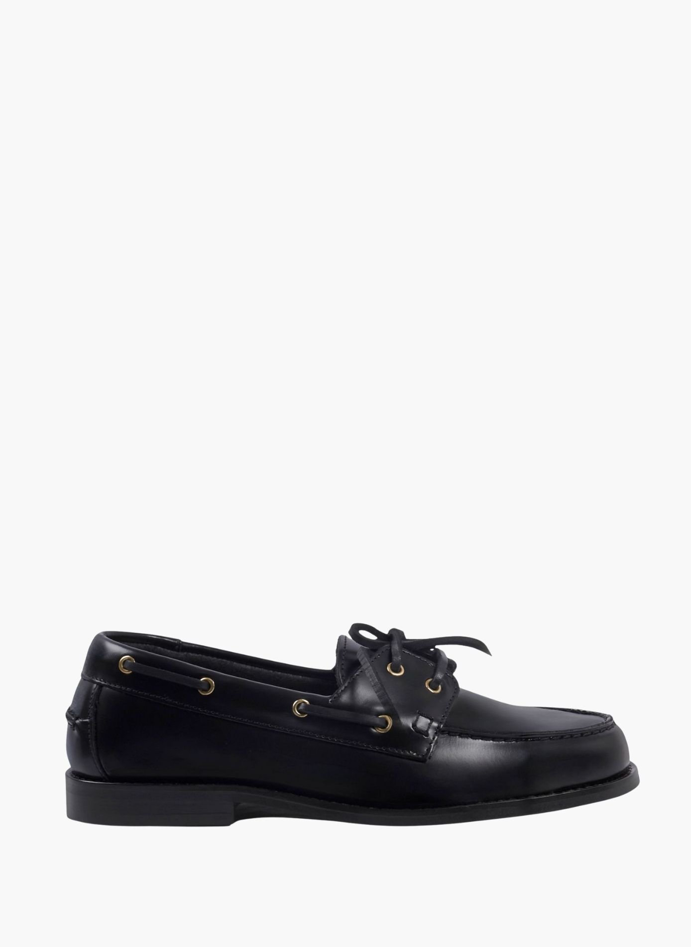 Mocassins bateau thelma cuir vernis JULES & JENN Noir
