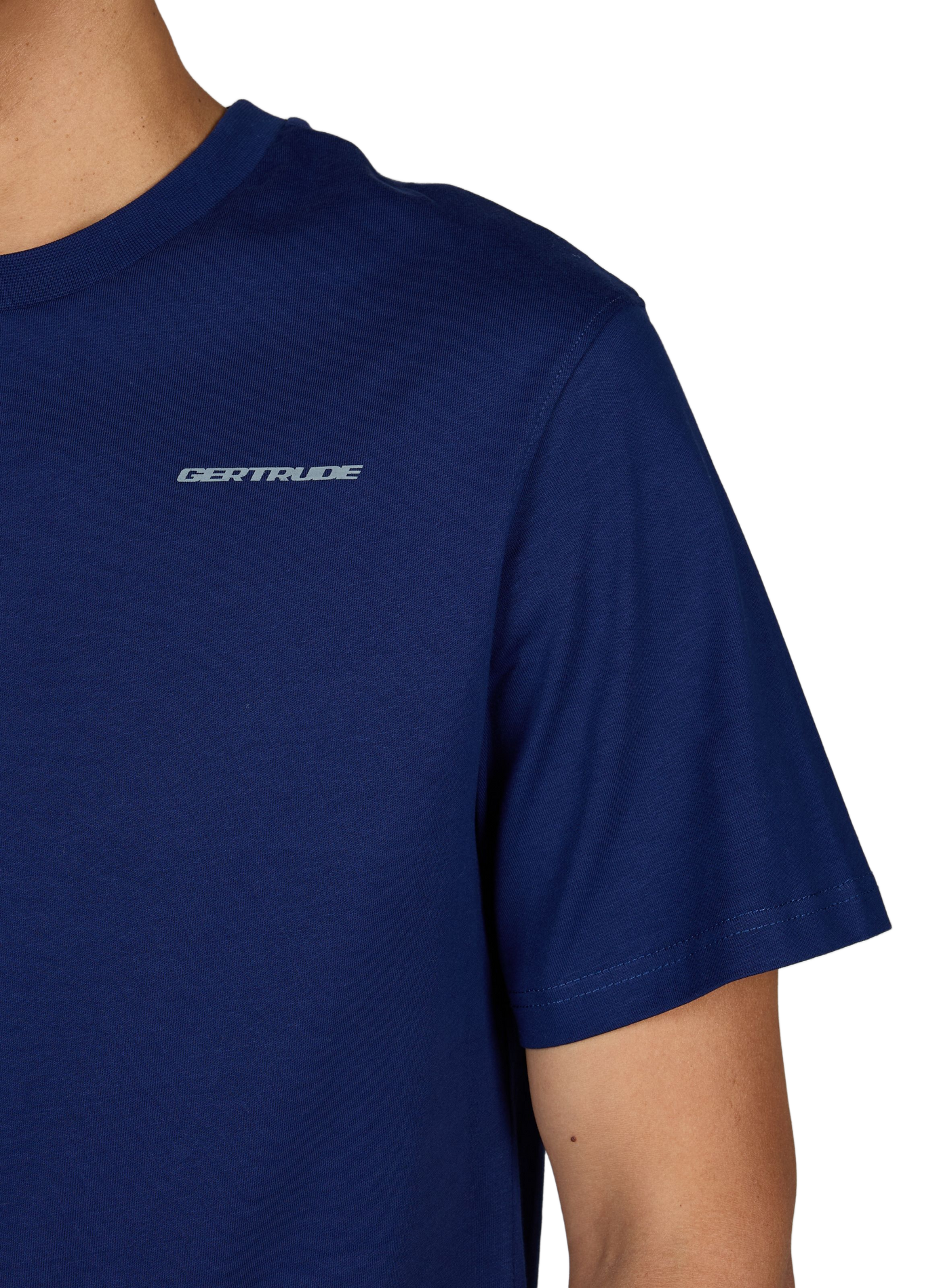 Gerader Baumwoll-T-Shirt GERTRUDE Blau