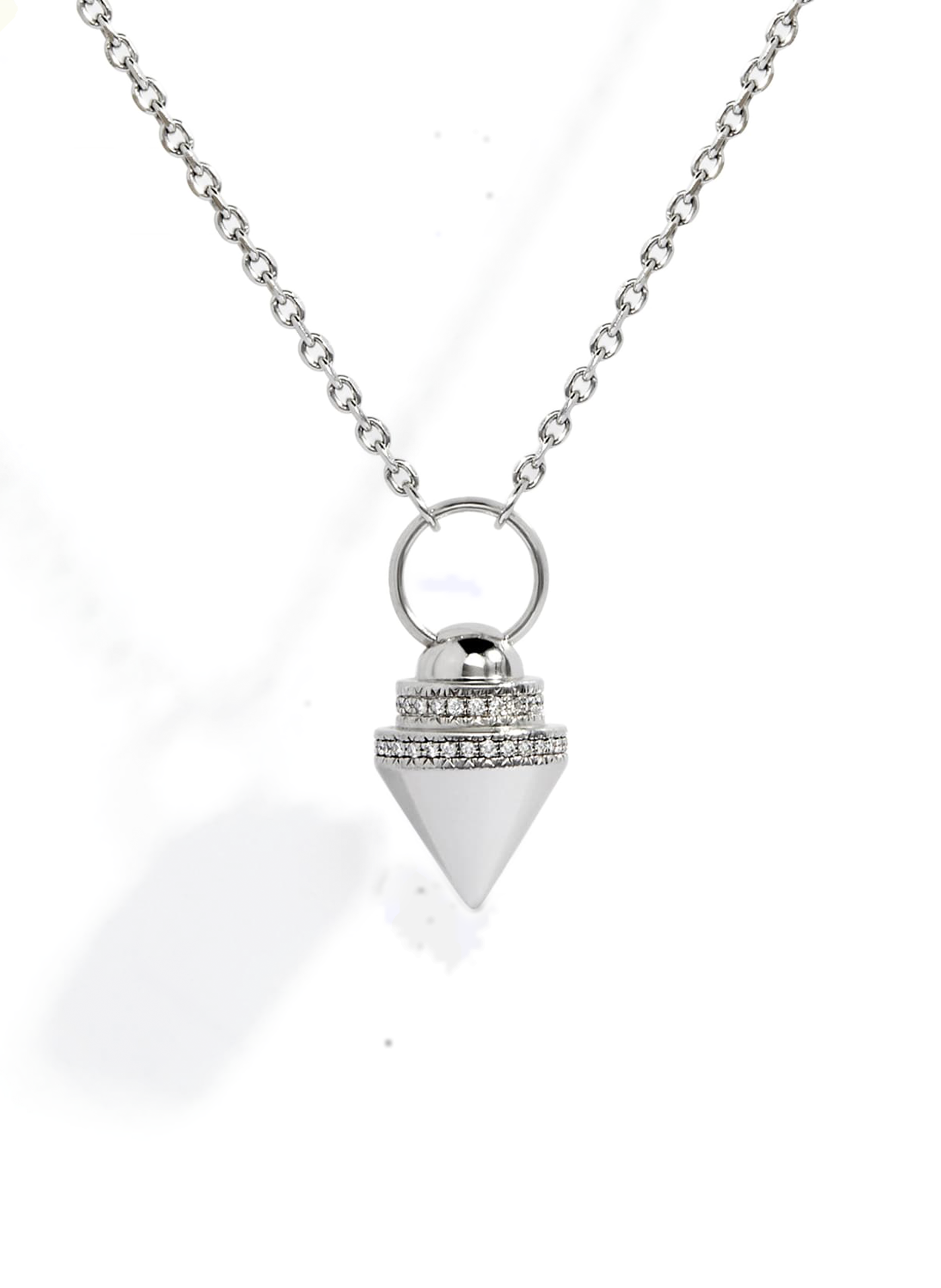 Anyway Pendulum silver necklace  STATEMENT Silver