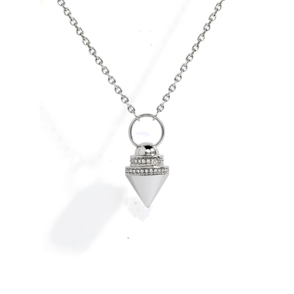 Collier Anyway Pendule en argent