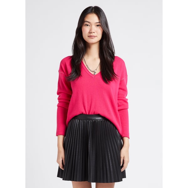 Pull col v en cachemire