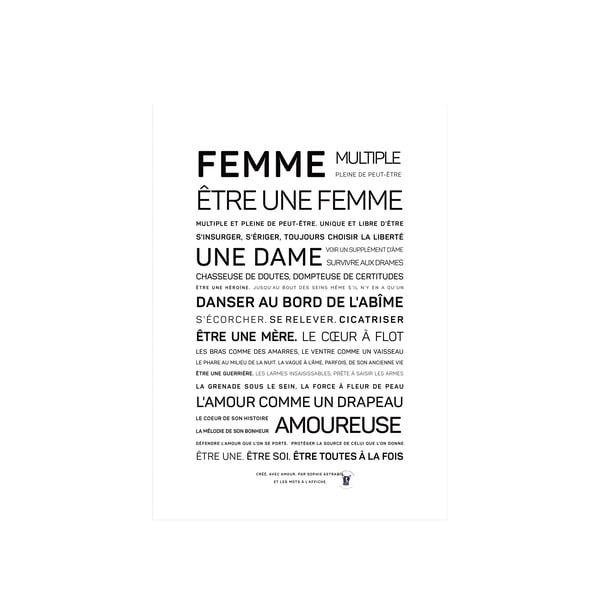Affiche Femme