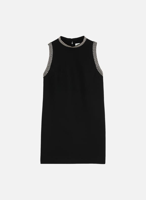Robe courte à perles Noir by SANDRO SANDRO Robe courte à perles Noir
