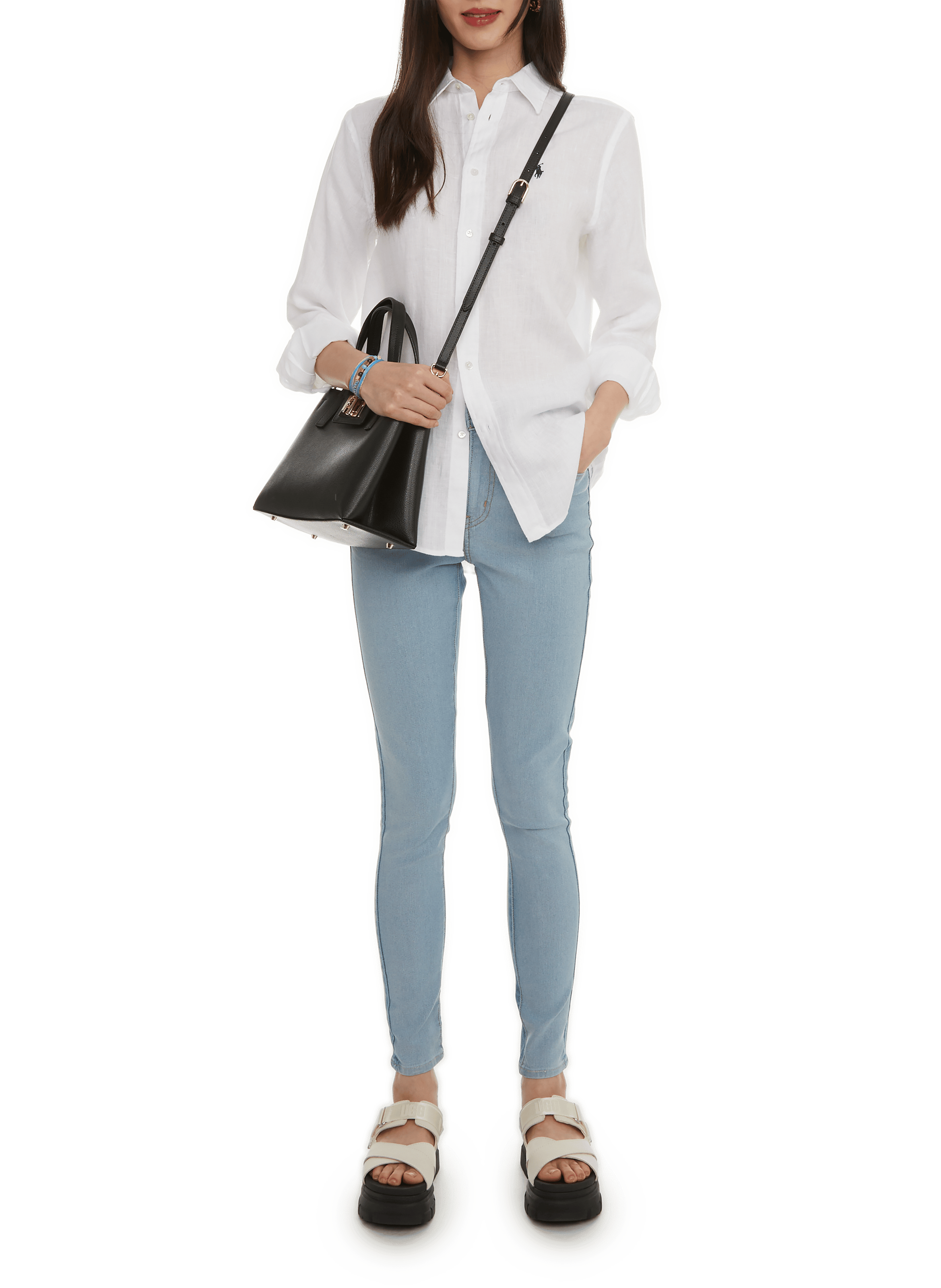 High-waisted Skinny Jeans LEVI'S Blau