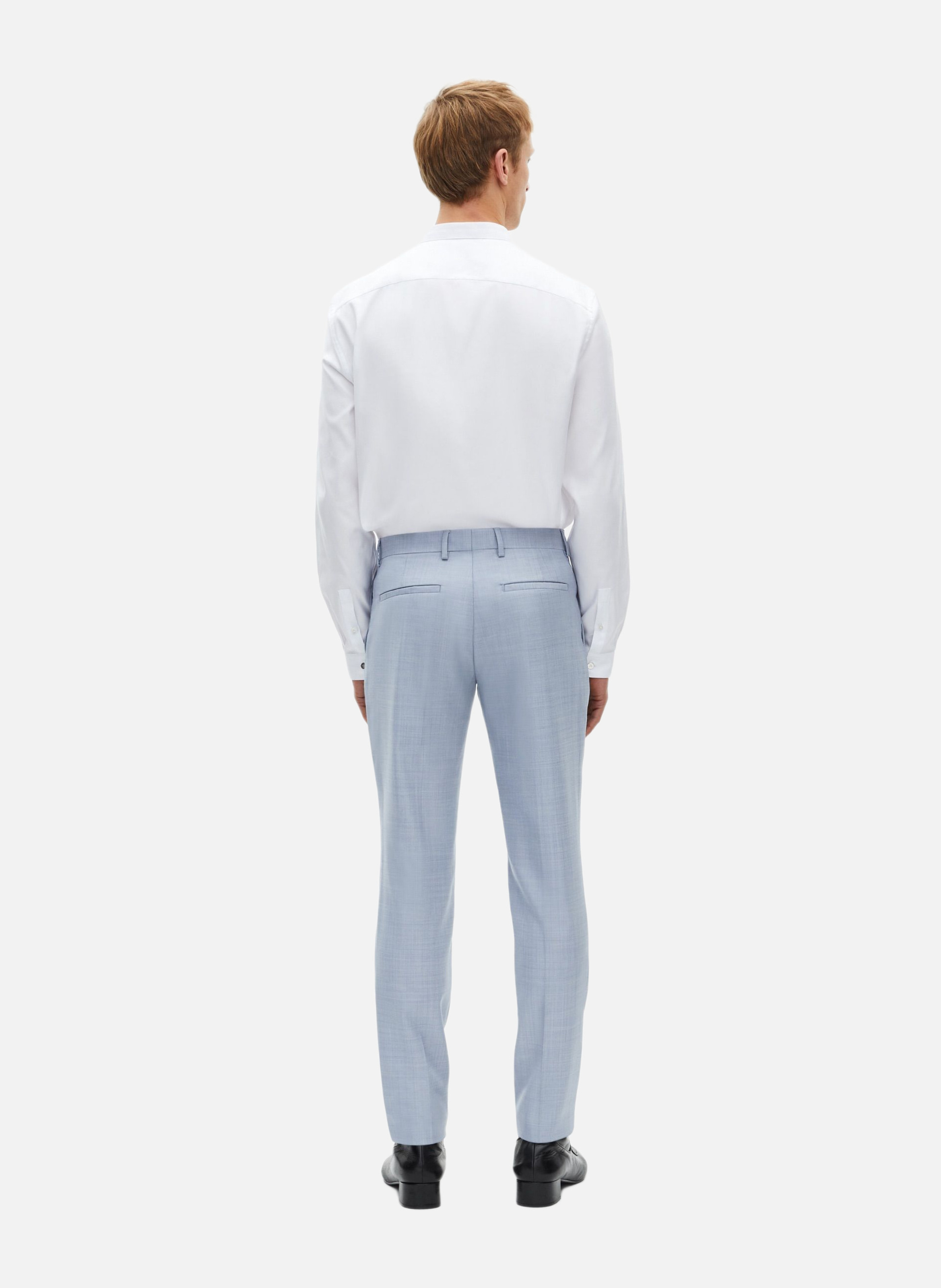 Pantalon de costume en laine coupe ajustée THE KOOPLES Bleu