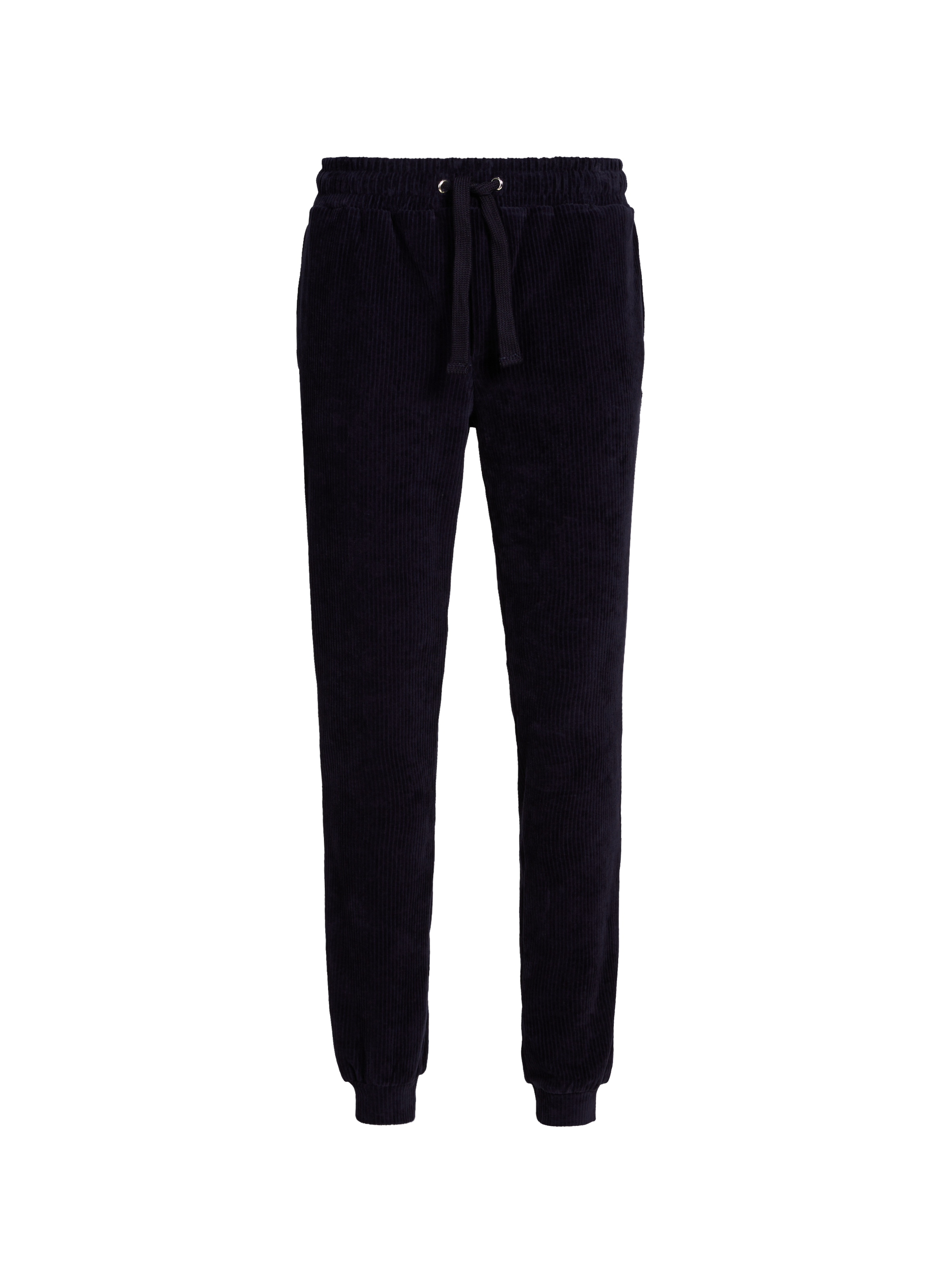 Ribbed Velvet Pyjama Set Blue