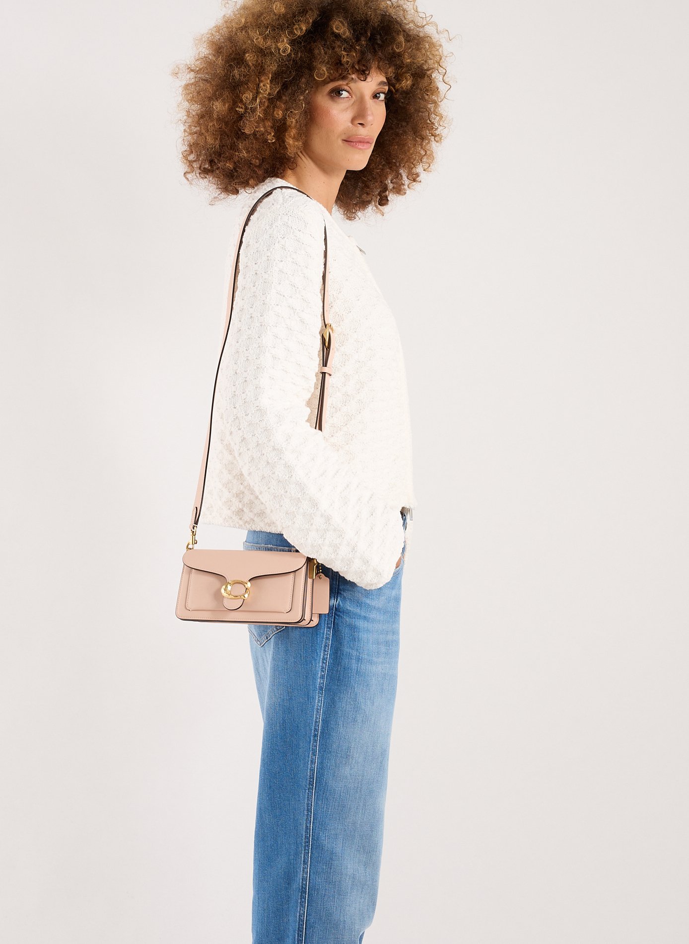 Sac Tabby 20 en cuir  COACH Beige