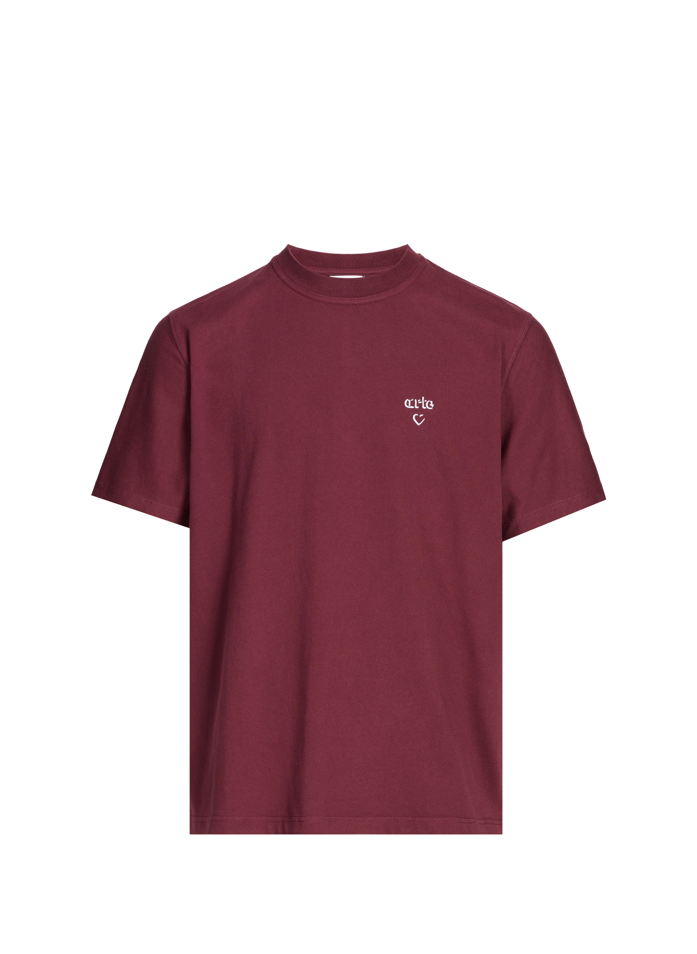 Straight embroidered cotton t-shirt ARTE ANTWERP Red