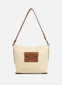 Sac seau - canvas kba  Beige - cognac