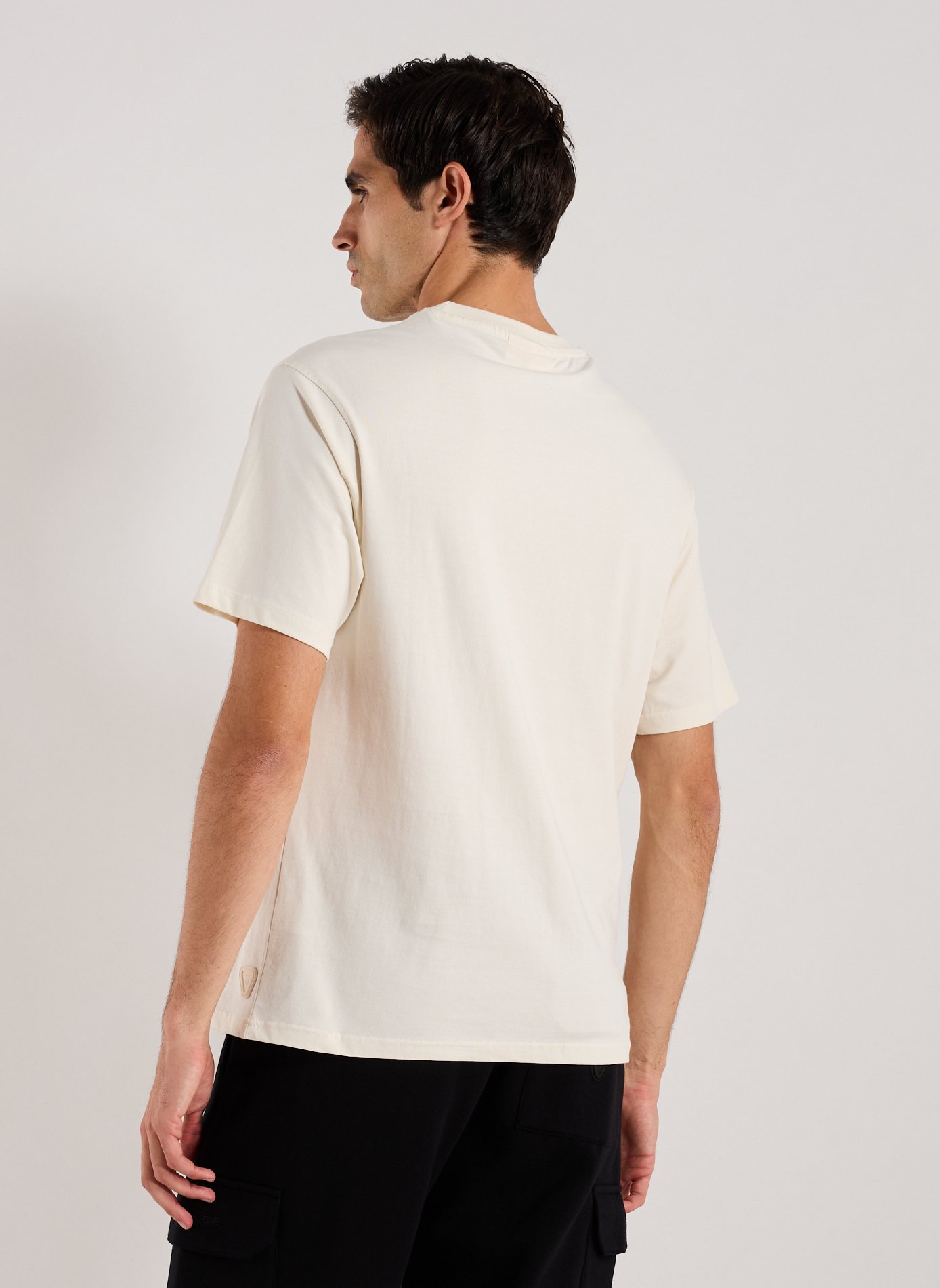 T-shirt col rond en coton GERTRUDE ET GASTON Beige