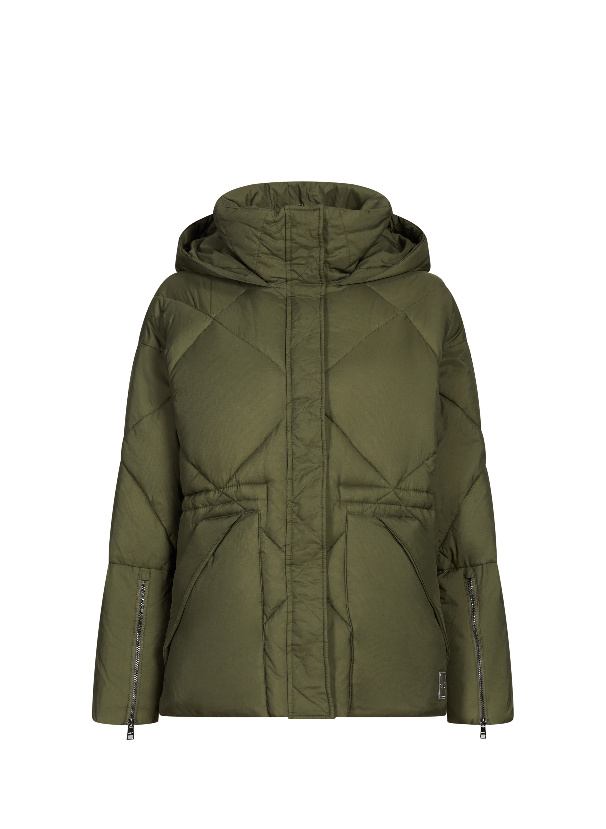 Quilted oversized jacket Khaki by OOF WEAR OOF WEAR Quilted oversized jacket Khaki
